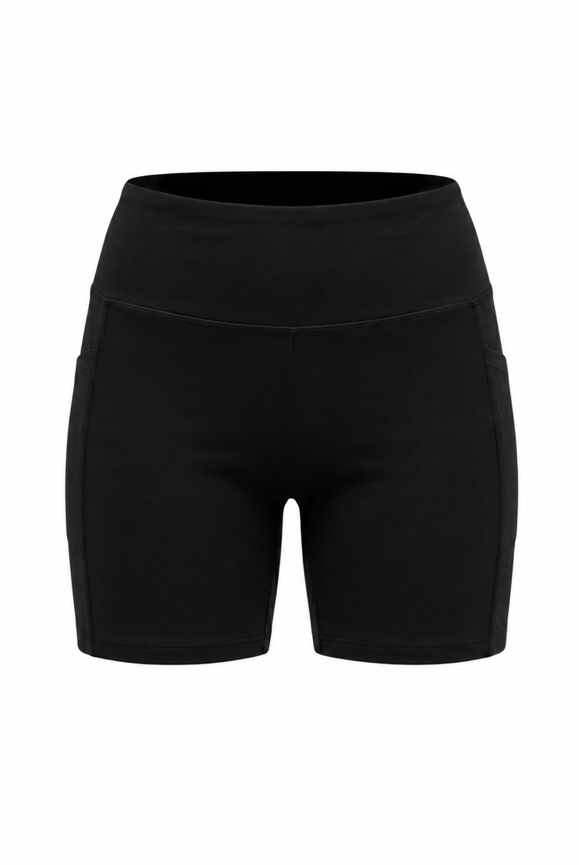 Lezat Bike Short Black / XS Blake Organic Cotton High Waisted Pocketed Bike Short