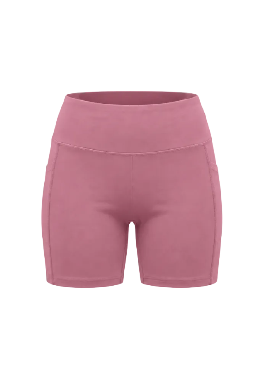 Lezat Bike Short Foxglove / XS Blake Organic Cotton High Waisted Pocketed Bike Short