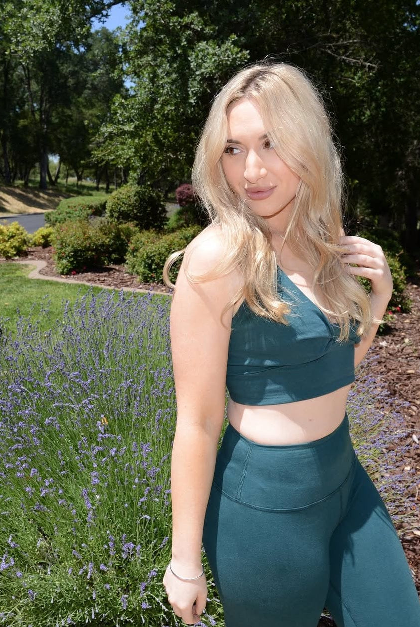 Lezat Bra Ada Organic Cotton Twist Around Sports Bra