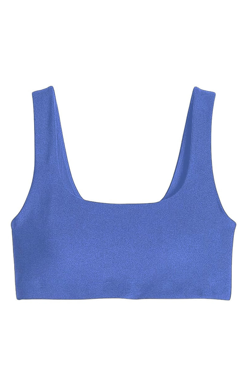 Lezat Bra Amparo Blue / XS Klara Organic Cotton Twist Back Sport Bra