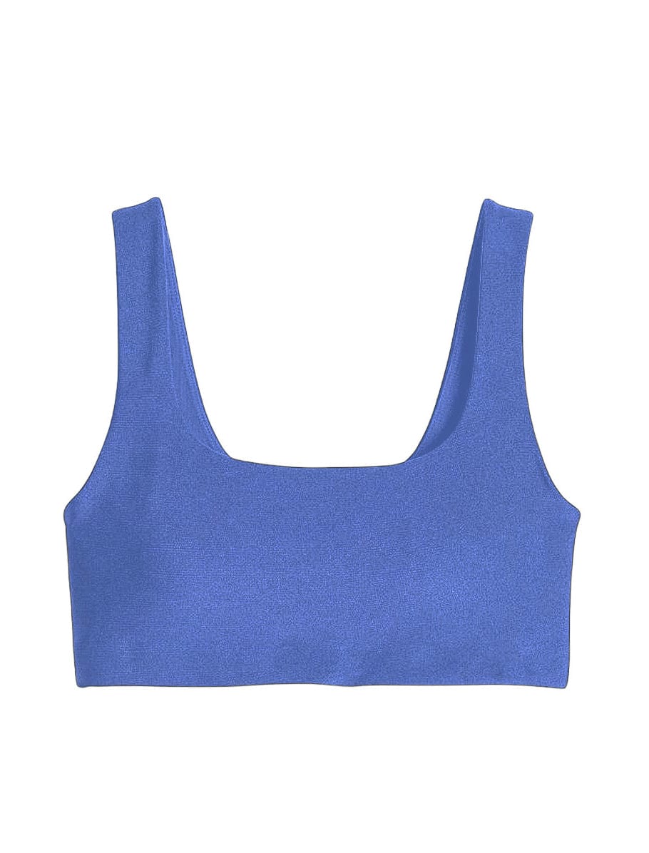 Lezat Bra Amparo Blue / XS Klara Organic Cotton Twist Back Sport Bra