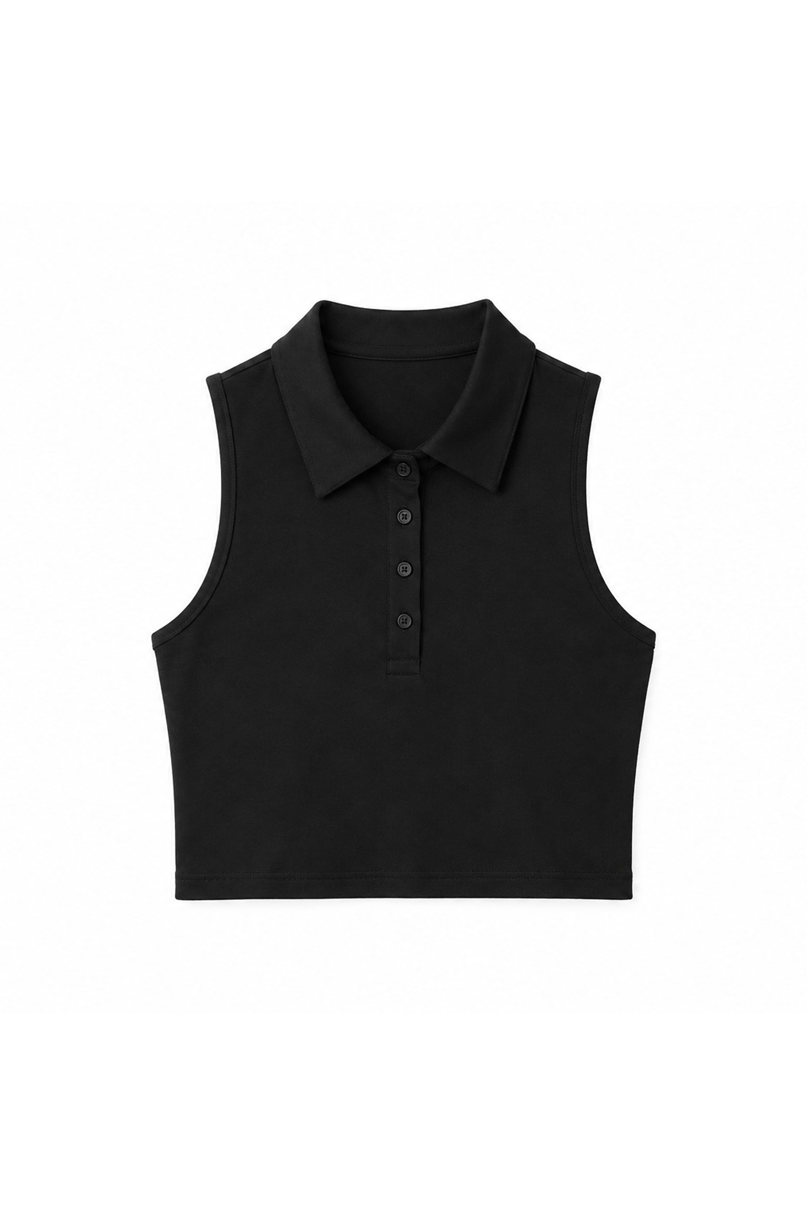 Lezat Bra Black / XS Lexy Organic Cotton Polo Tank