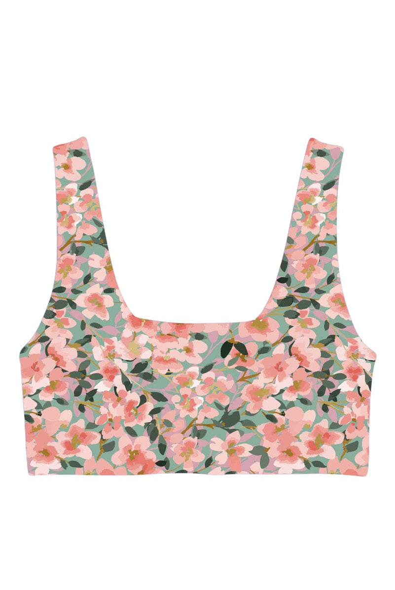Lezat Bra Blossom Print / XS Klara Organic Cotton Twist Back Sport Bra