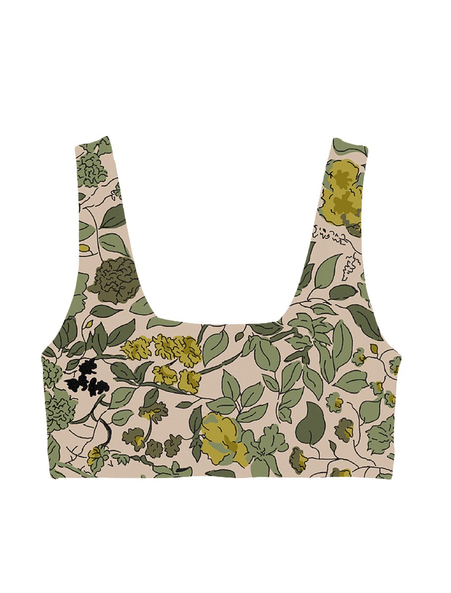 Lezat Bra Botanical / XS Klara Organic Cotton Twist Back Sport Bra