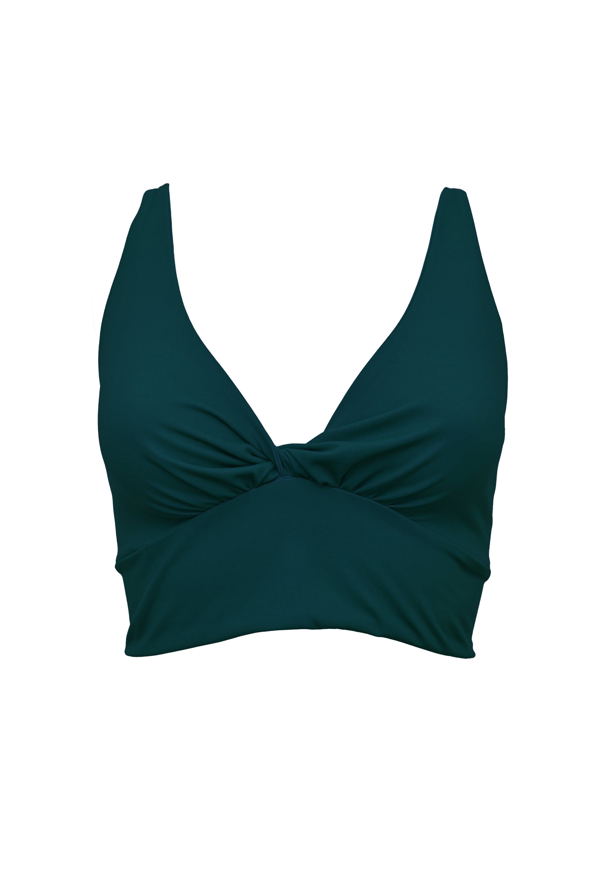 Lezat Bra Deep Teal / XS Ada Organic Cotton Twist Around Sports Bra