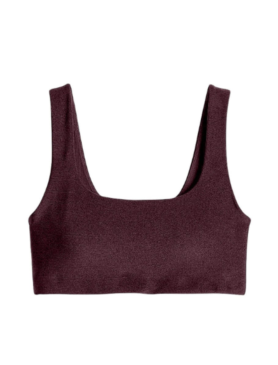 Lezat Bra Grape / XS Klara Organic Cotton Twist Back Sport Bra