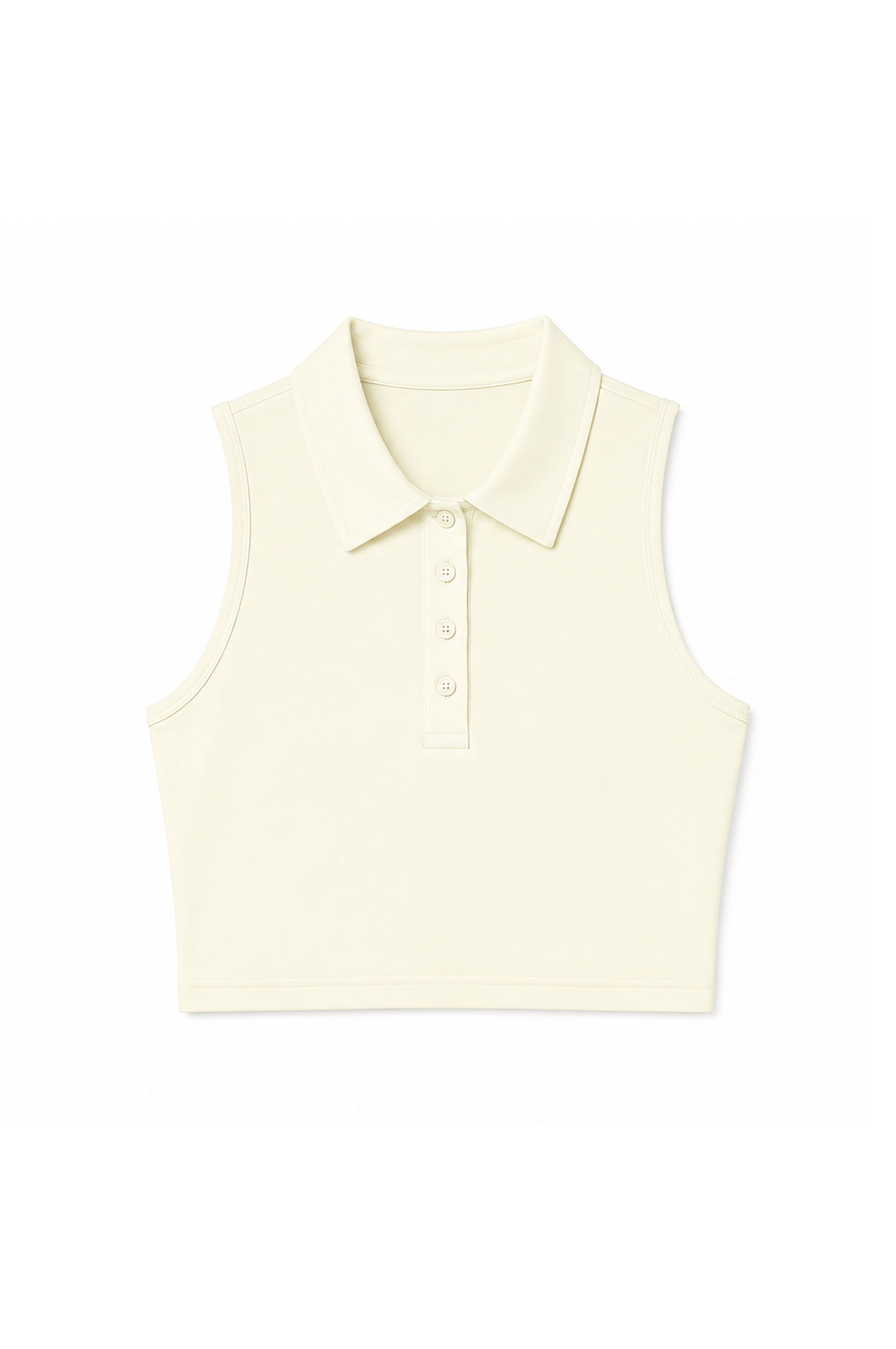 Lezat Bra Ivory / XS Lexy Organic Cotton Polo Tank