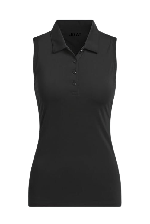 Lezat Bra Lexy Organic Cotton Polo Tank - Black