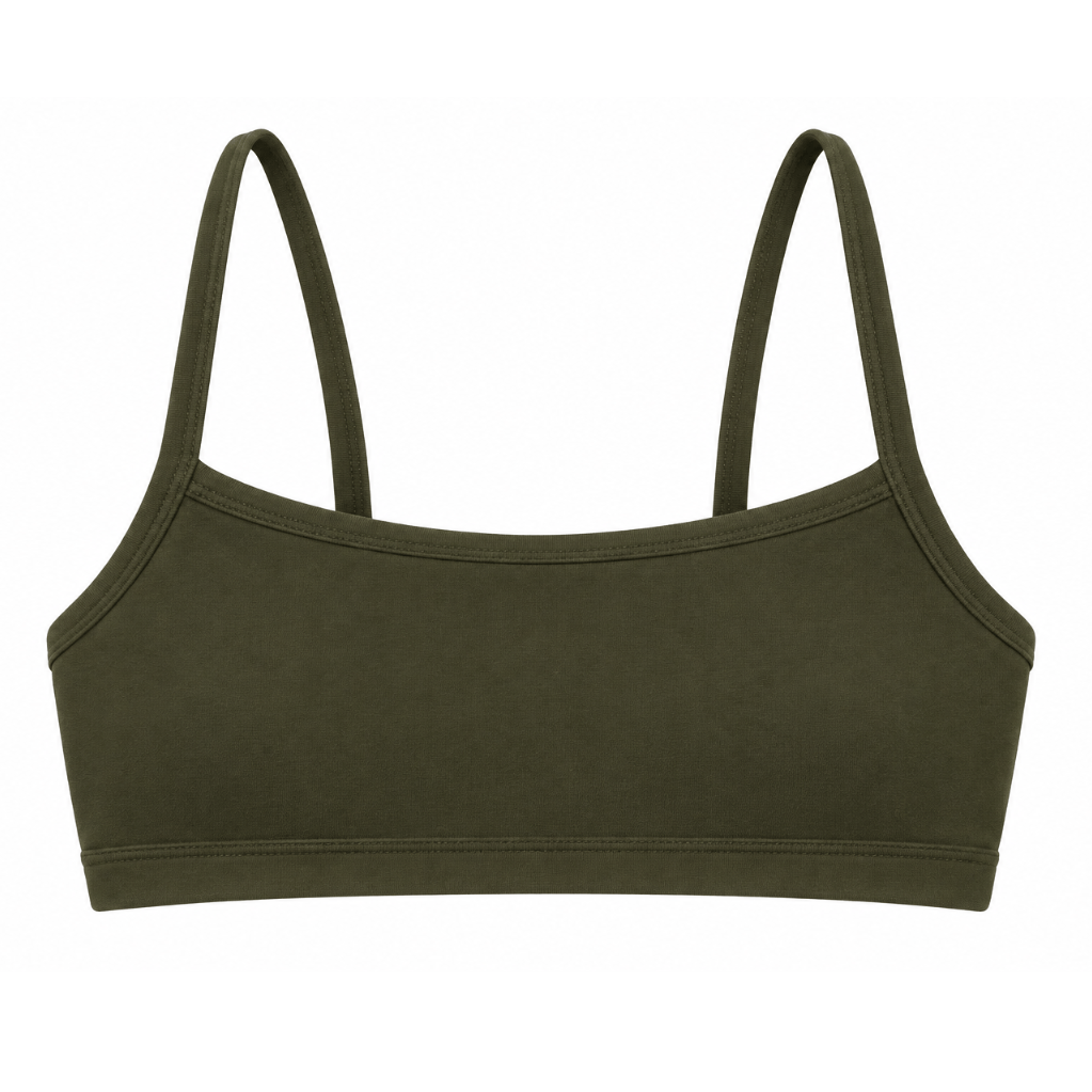 Lezat Bra Olive / XS Eve Organic Cotton Bralette