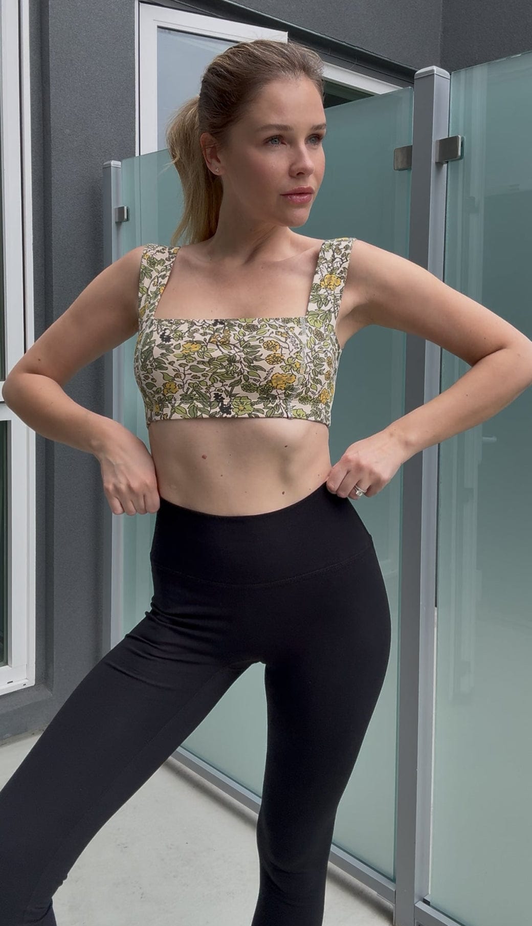 Lezat Bra Square Neck Organic Cotton Sports Bra