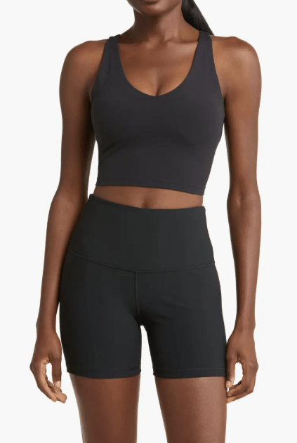 Lezat Bra V Neck Organic Cotton Crop Tank