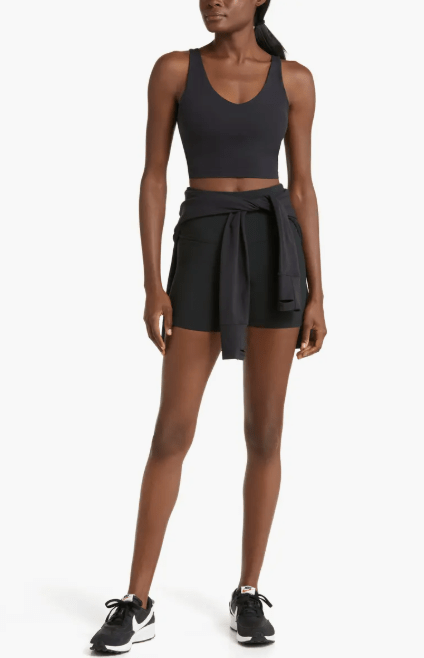 Lezat Bra V Neck Organic Cotton Crop Tank