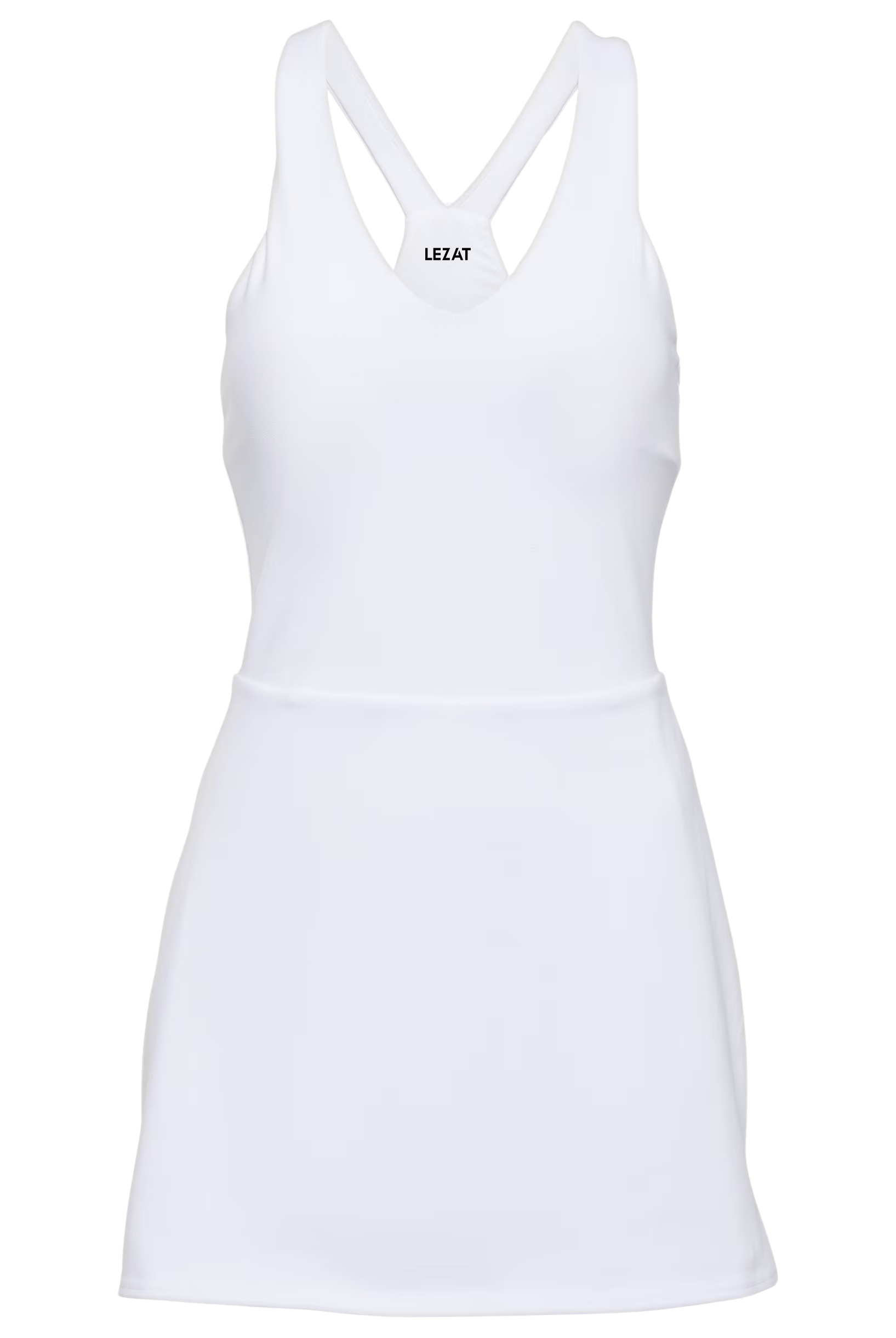 Lezat Dress Isla Racerback Organic Cotton Sport Dress - White