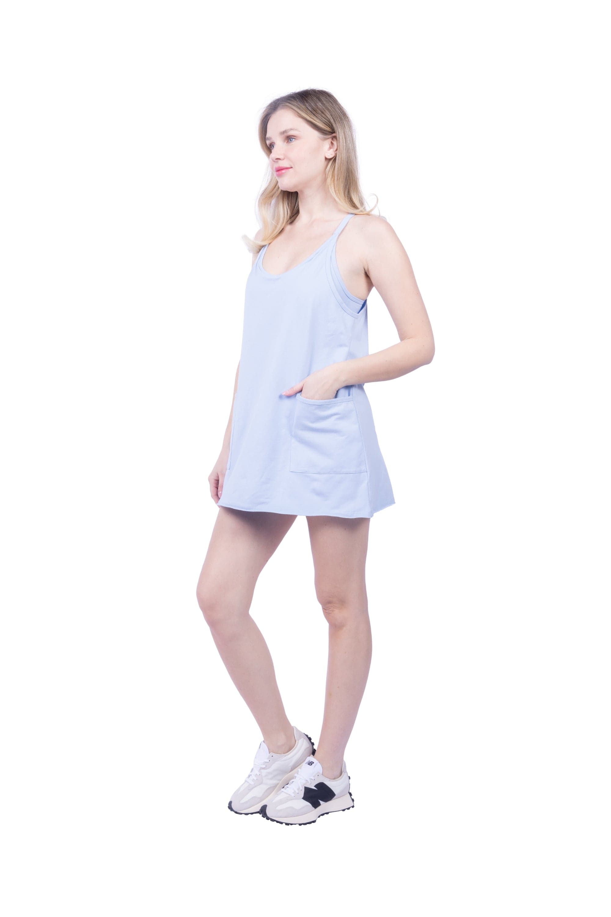 Lezat Dress Raya Short Mini Sport Dress - Arctic Blue