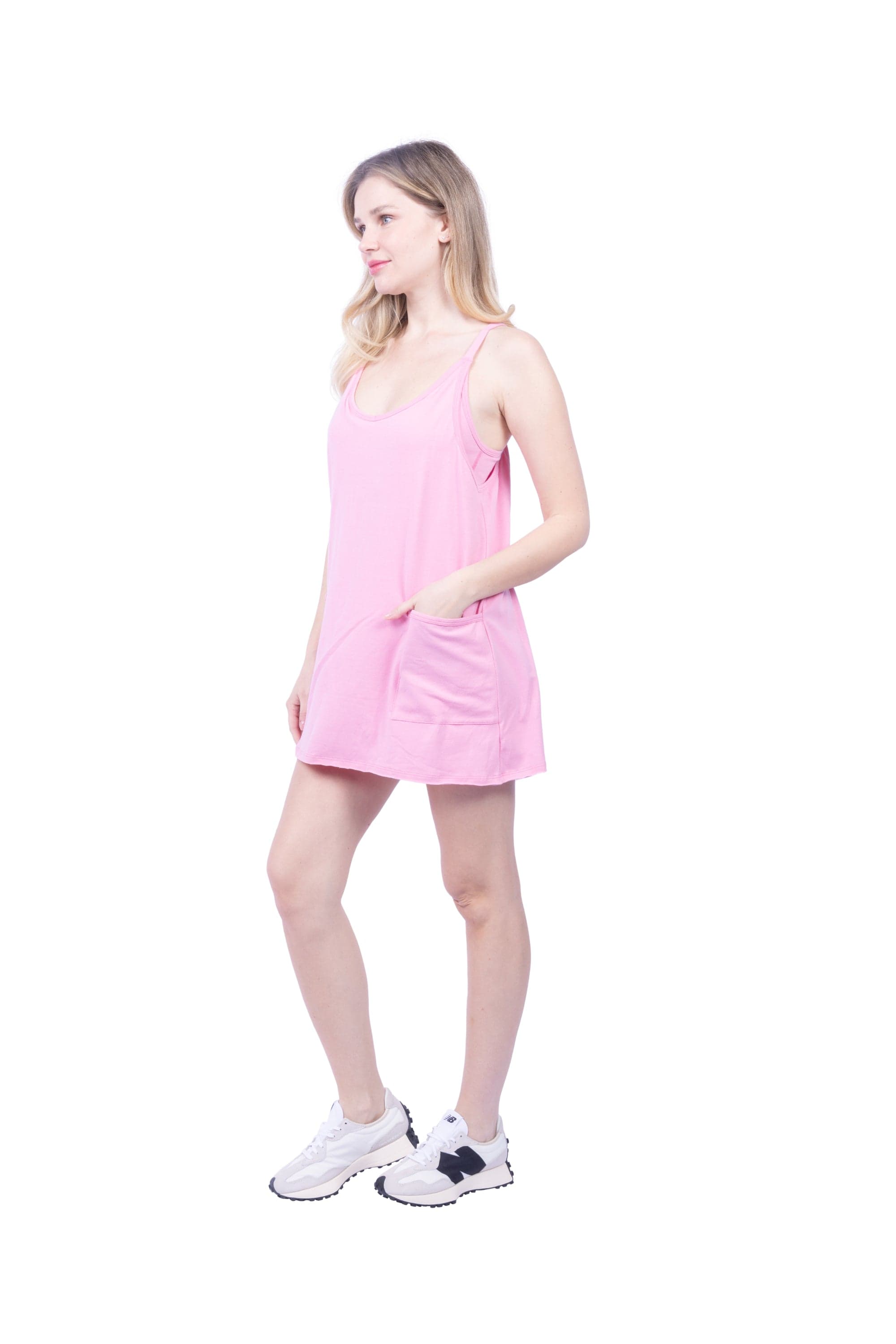 Lezat Dress Raya Short Mini Sport Dress - Ballet Pink