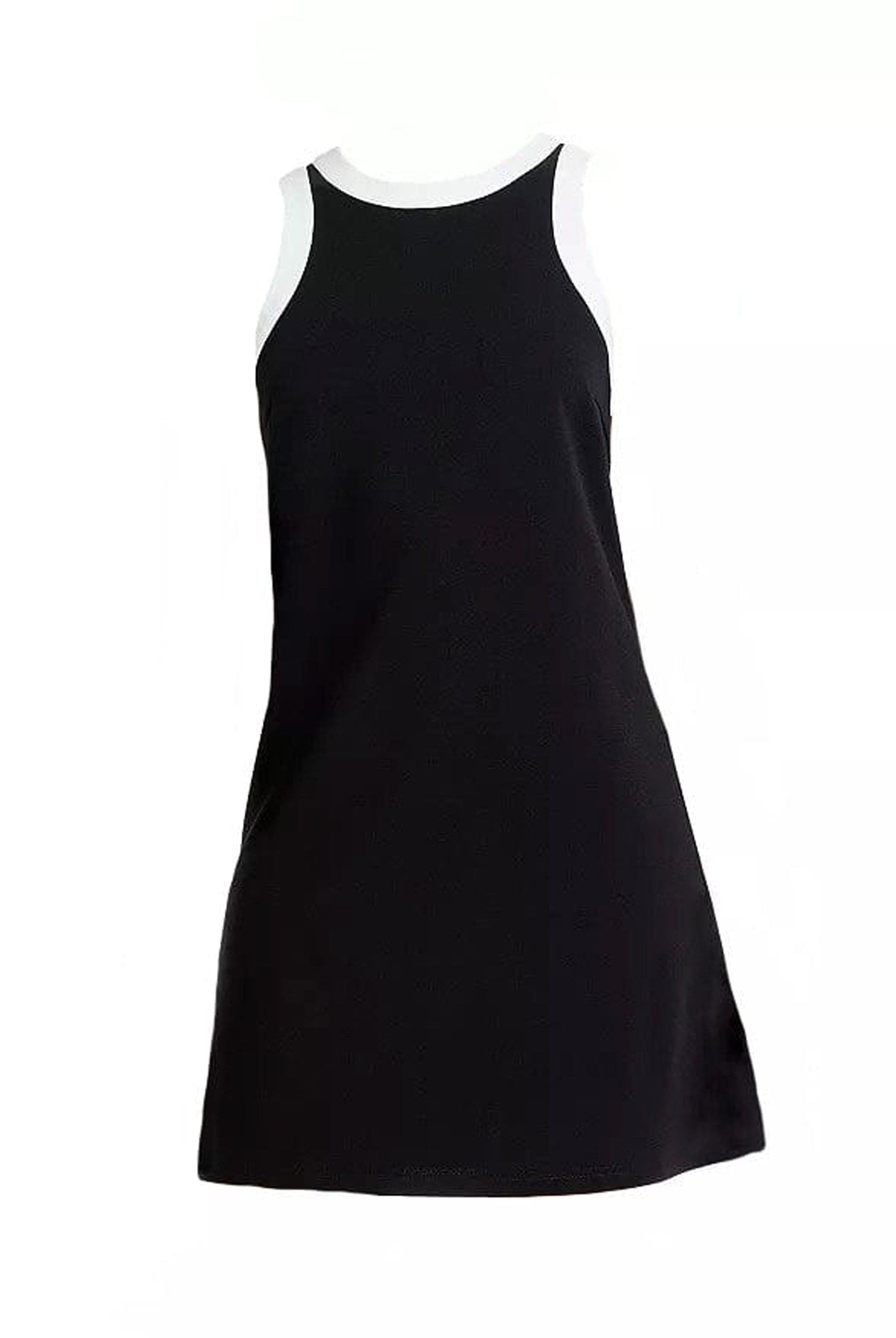 Lezat Dress Willa Organic Cotton Active Mini Dress - Black/White