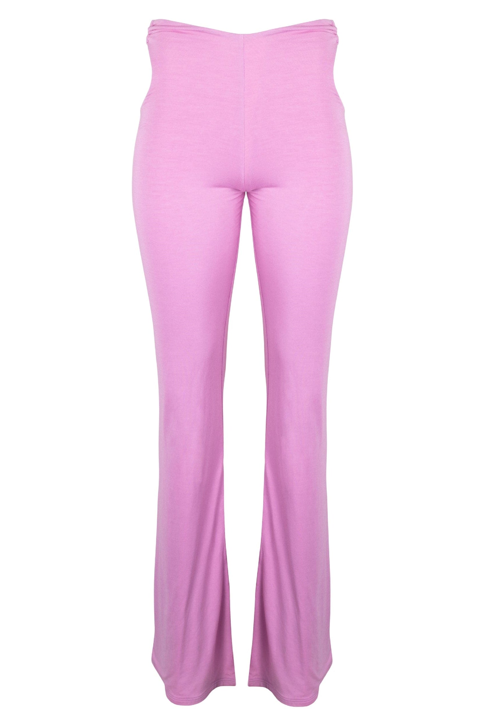 Lezat Jogger Runa Modal Side Cut-Out Pant - Orchid