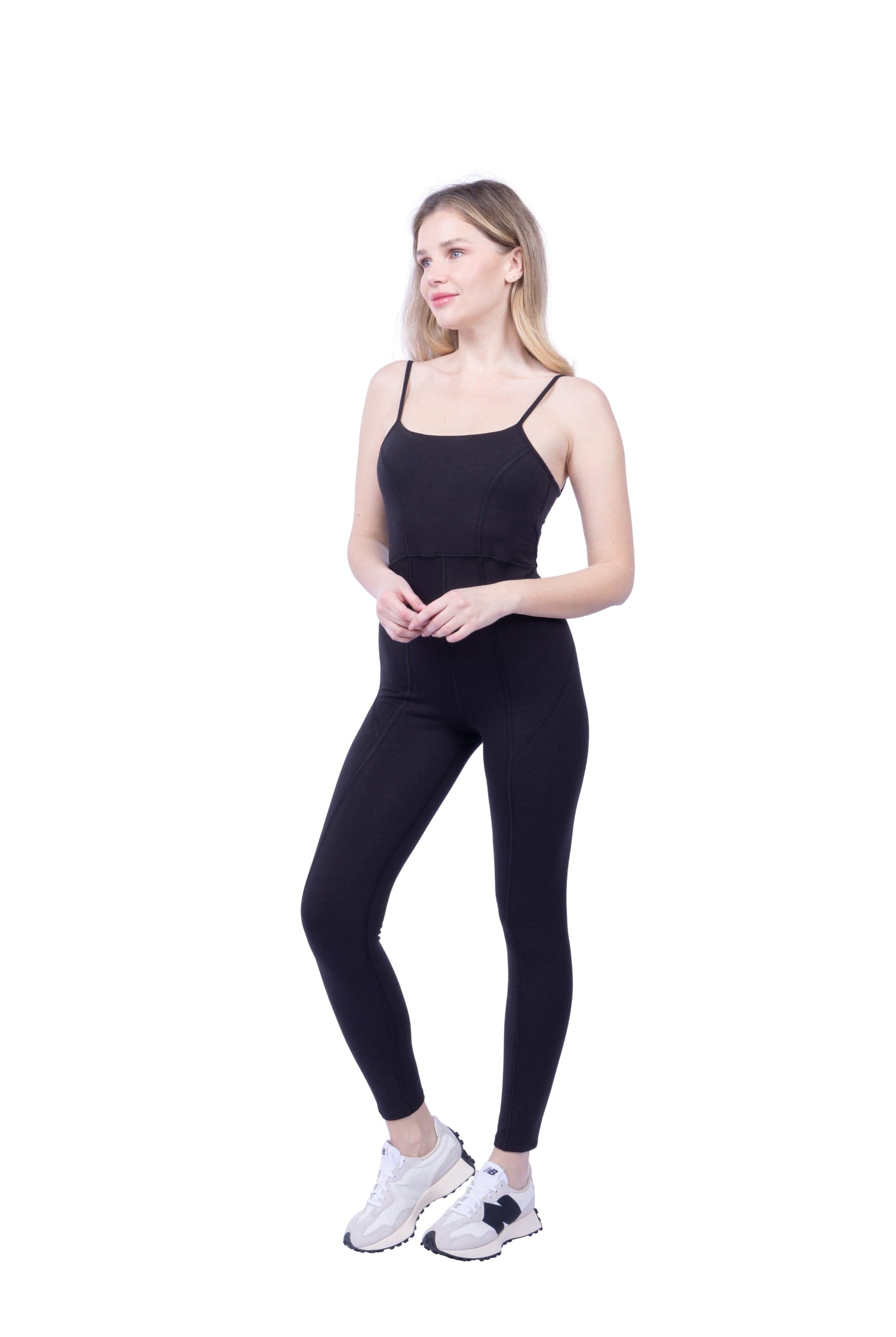 Lezat Jumpsuit Lorna Criss-Cross Organic Cotton Jumpsuit - Black