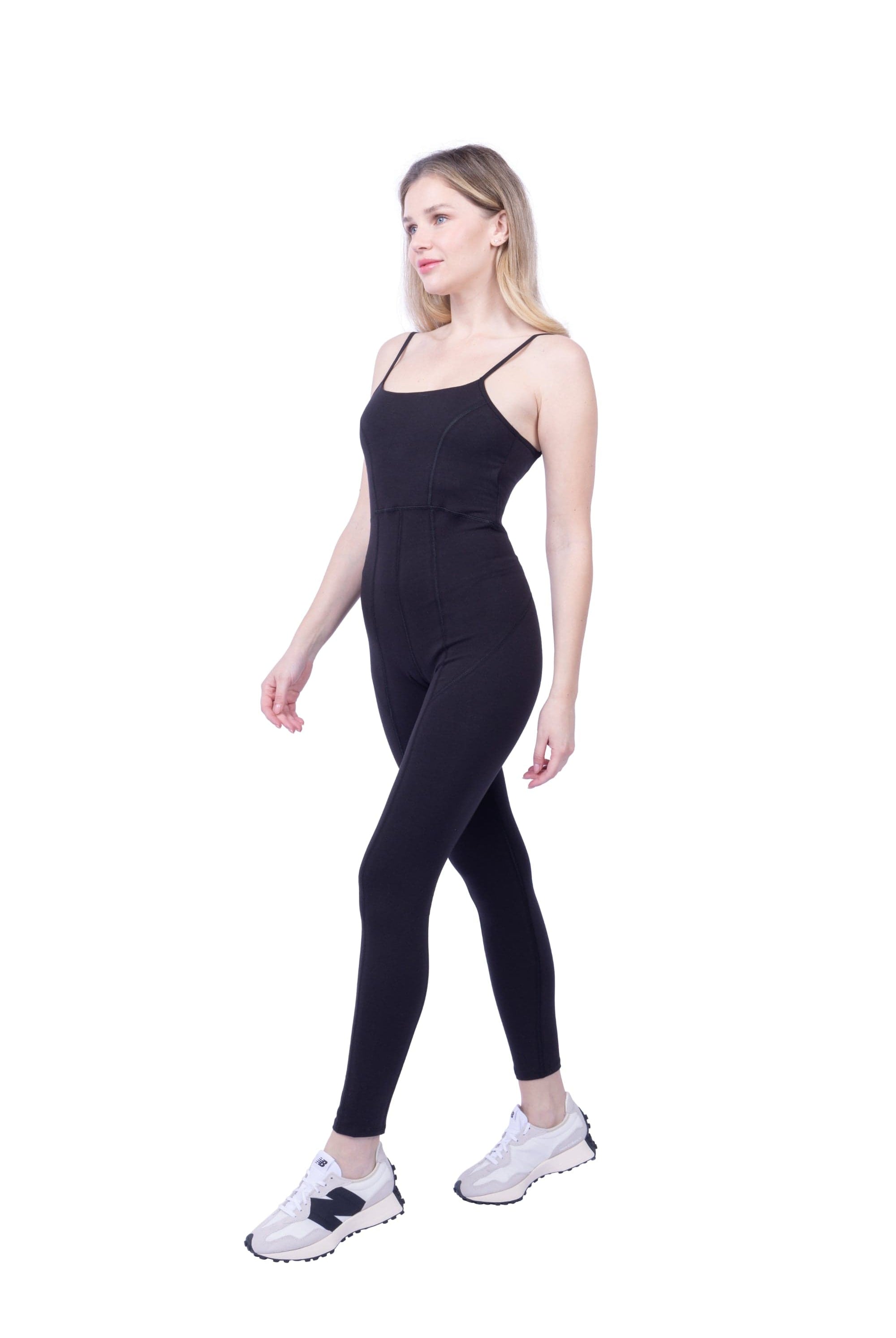 Lezat Jumpsuit Lorna Criss-Cross Organic Cotton Jumpsuit - Black