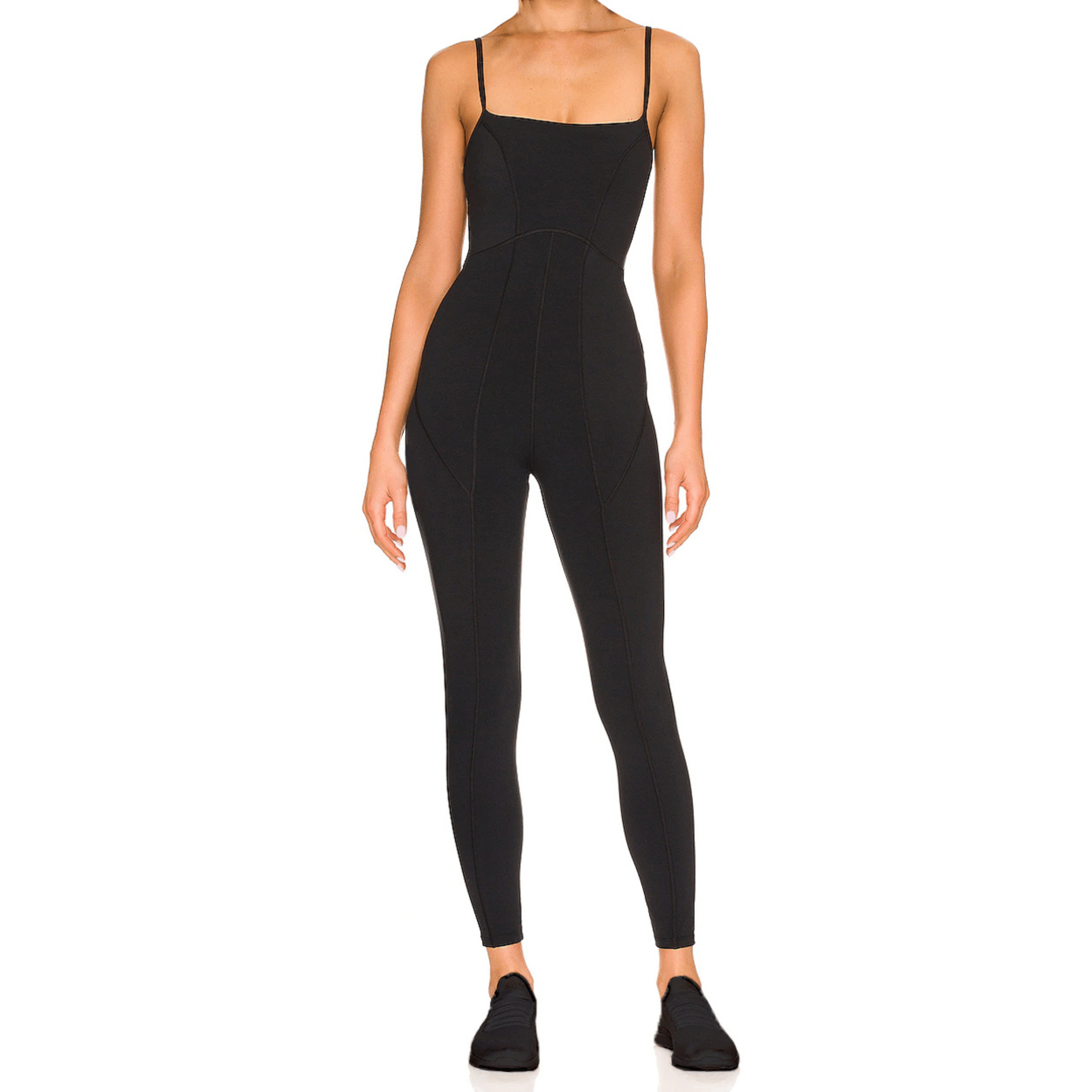 Lezat Jumpsuit Lorna Criss-Cross Organic Cotton Jumpsuit - Black