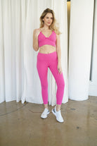 Lezat Legging Ada Organic Cotton 7/8 Legging - Pink Aster