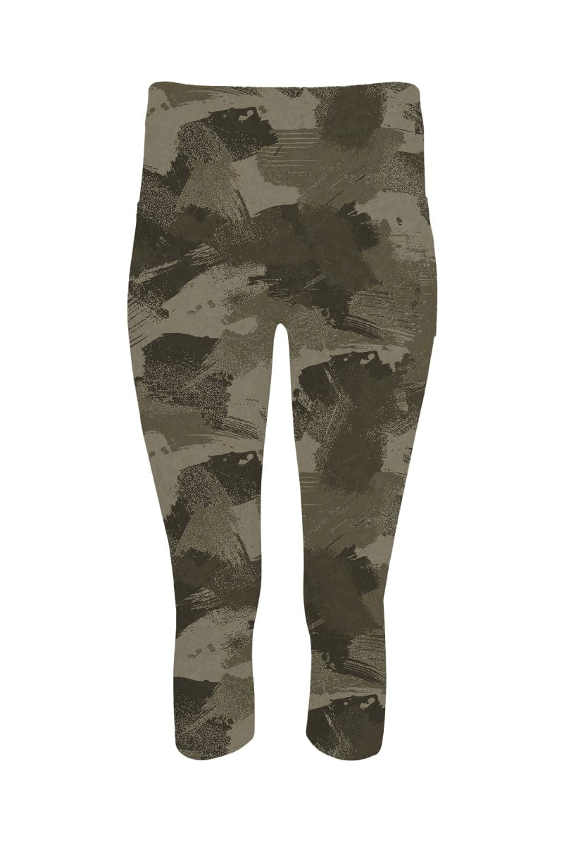 Lezat Legging Camo Brush / XS Mae Organic Cotton High Waisted Capri Legging
