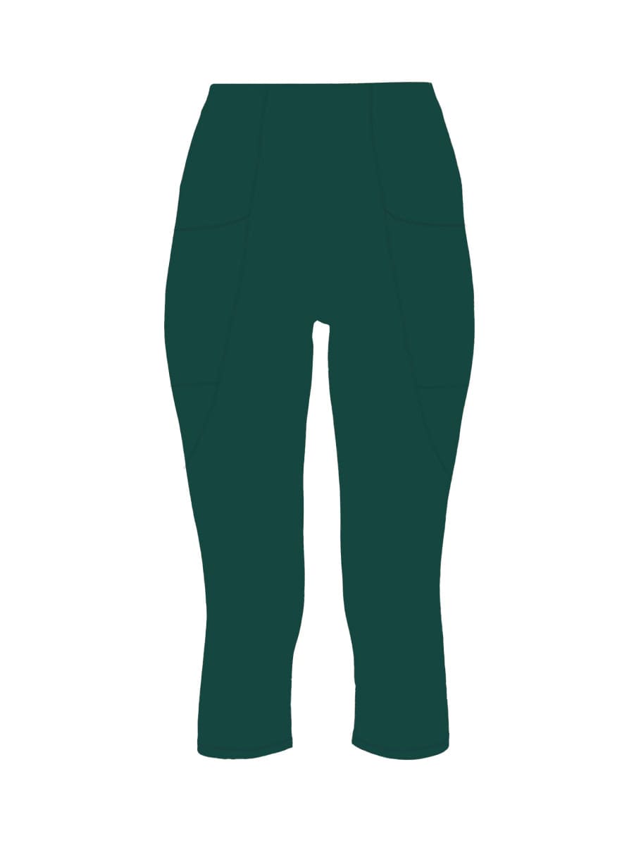 Lezat Legging Forest / XS Mae Organic Cotton High Waisted Capri Legging