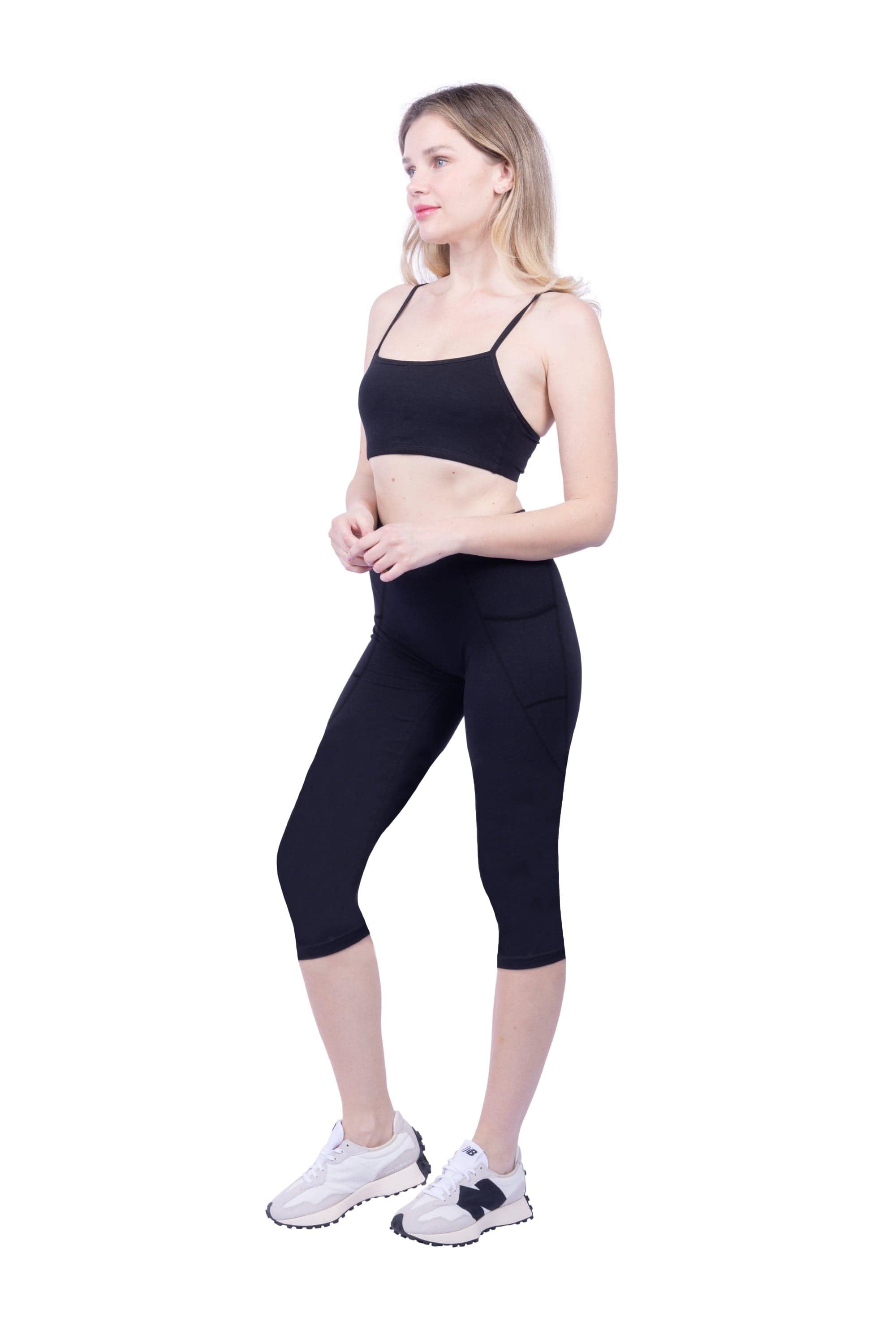 Lezat Legging Mae Organic Cotton High Waisted Capri Legging