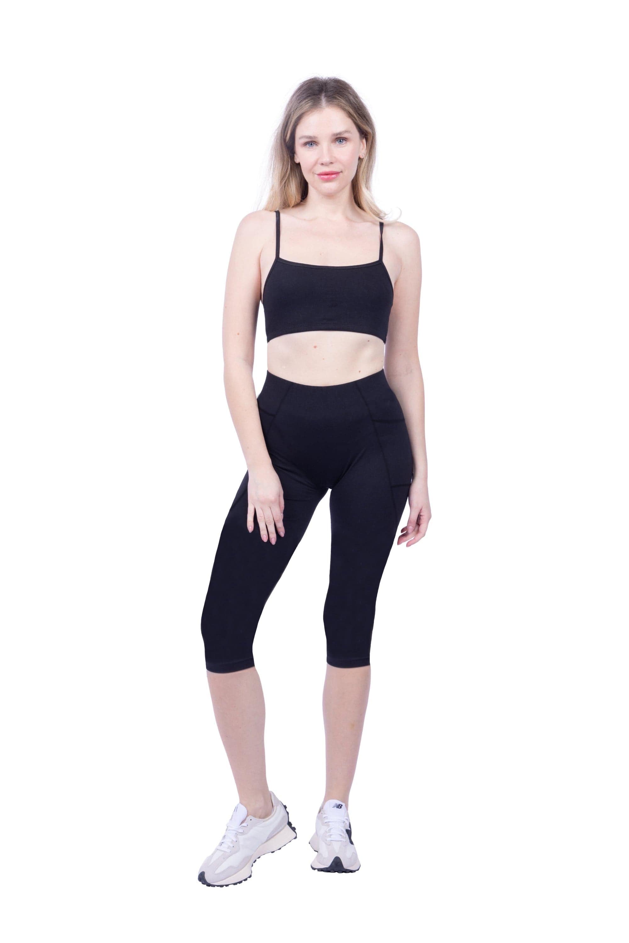 Lezat Legging Mae Organic Cotton High Waisted Capri Legging