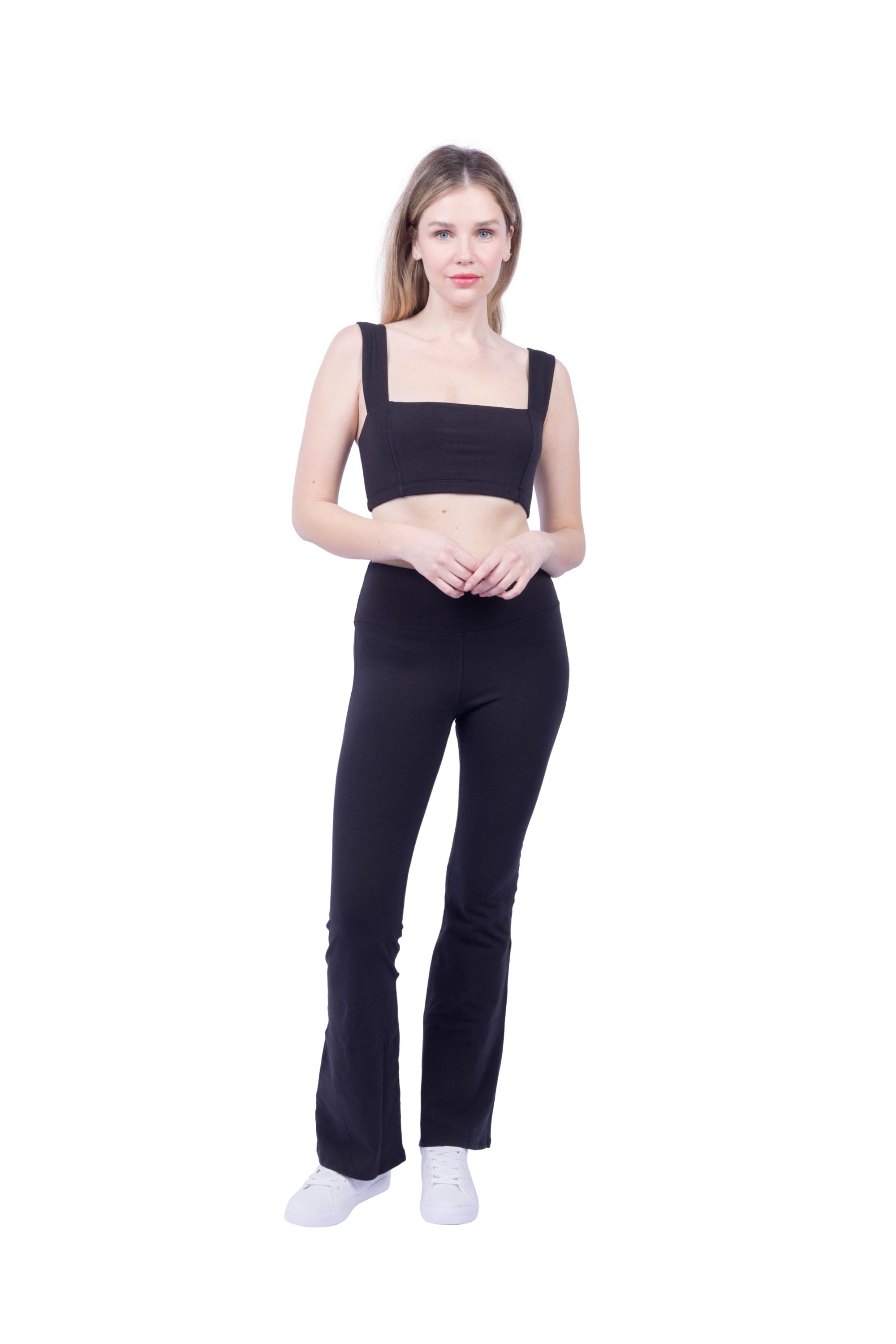 Lezat Legging Vanna Organic Cotton Bootleg Flare Pant - Black