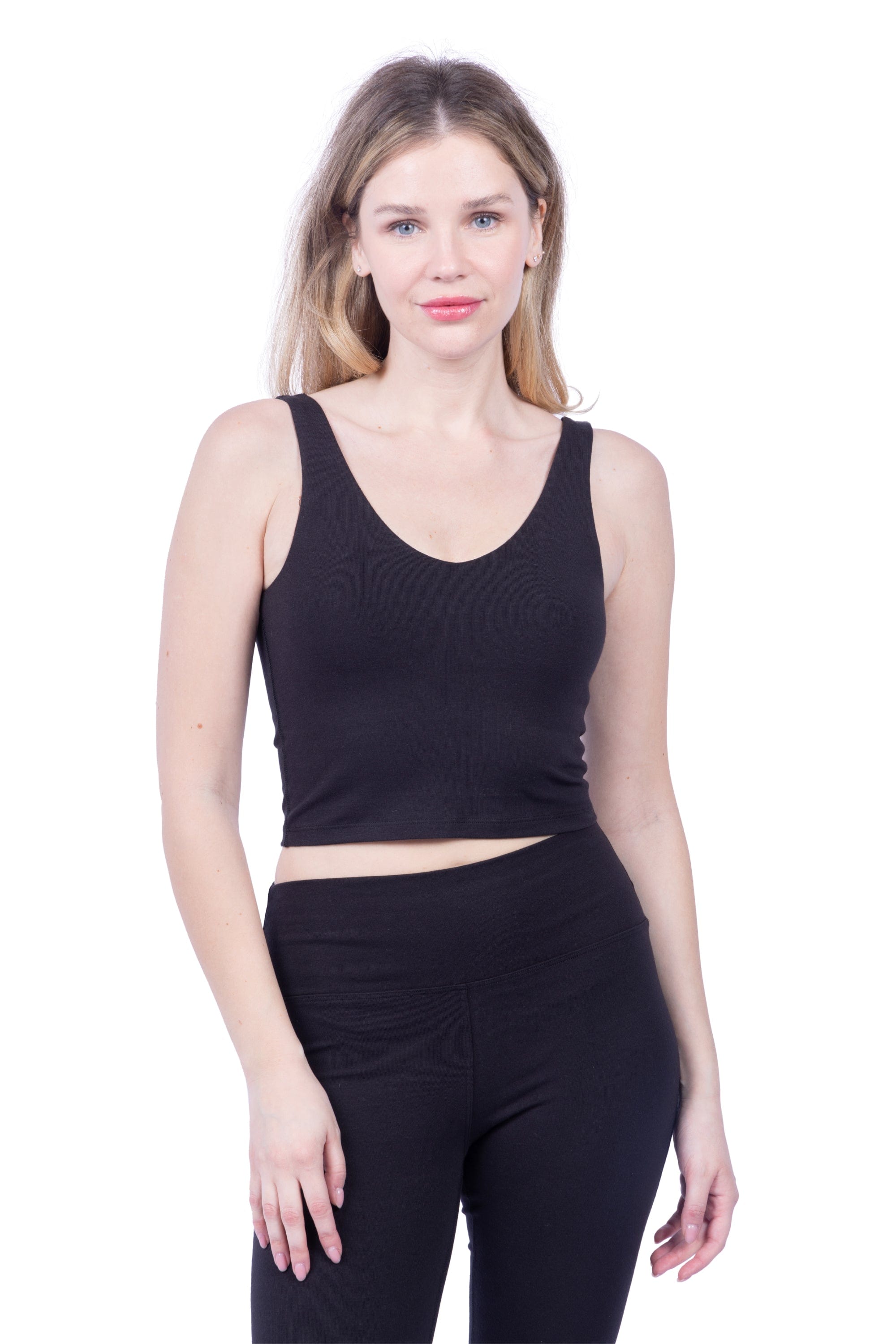 Lezat Legging Vanna Organic Cotton Bootleg Flare Pant - Black