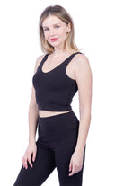 Lezat Legging Vanna Organic Cotton Bootleg Flare Pant - Black