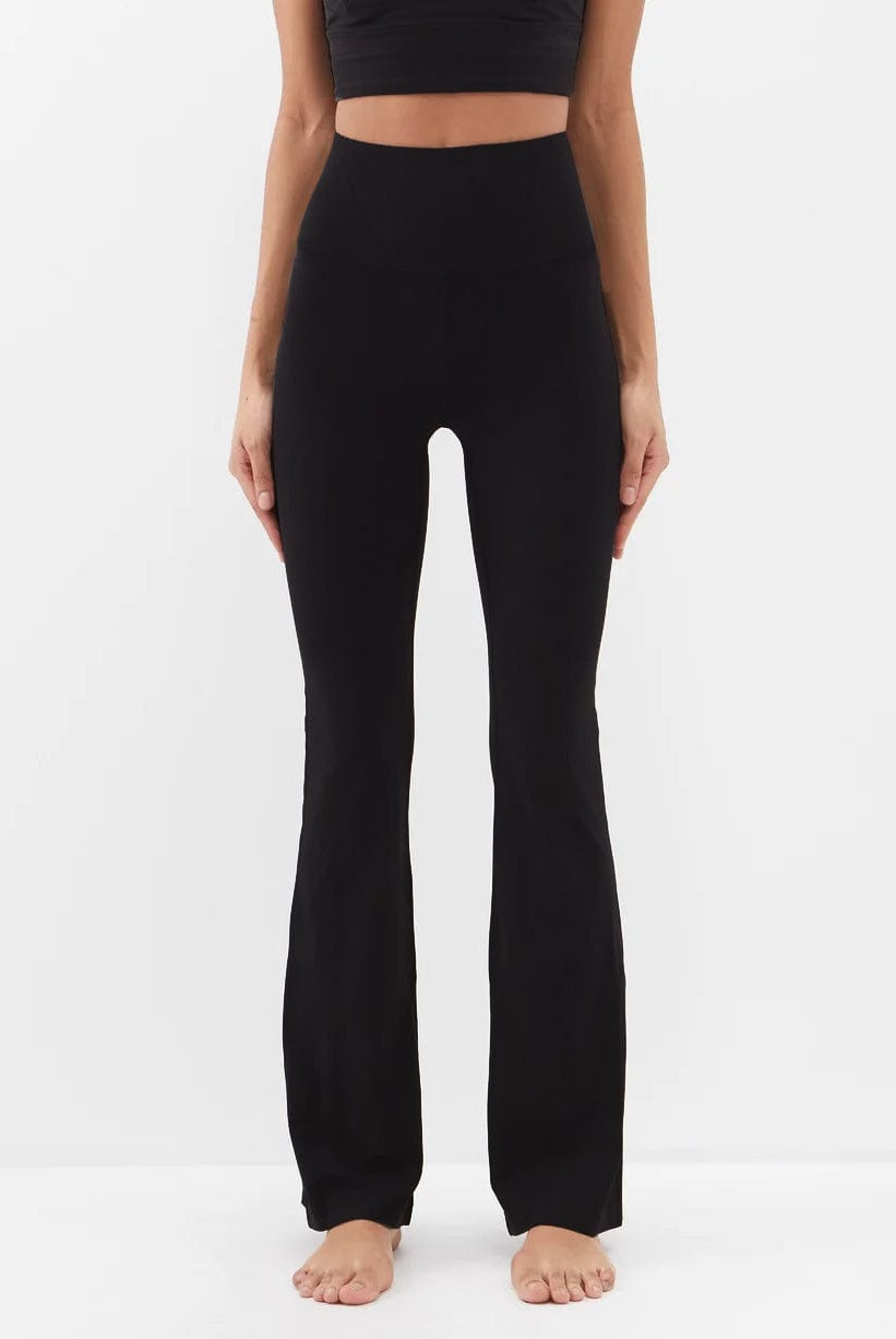 Lezat Legging Vanna Organic Cotton Bootleg Flare Pant - Black