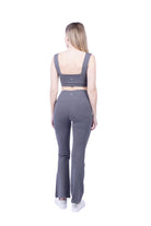 Lezat Legging Vanna Organic Cotton Bootleg Flare Pant - Dark Heather Gray