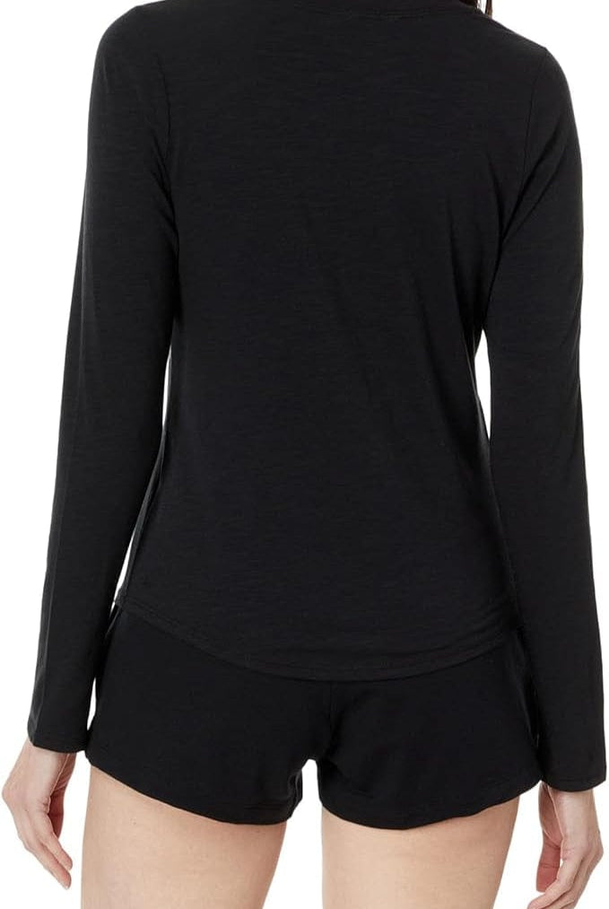 Lezat Long Sleeve Monroe Organic Cotton Henley Long Sleeve