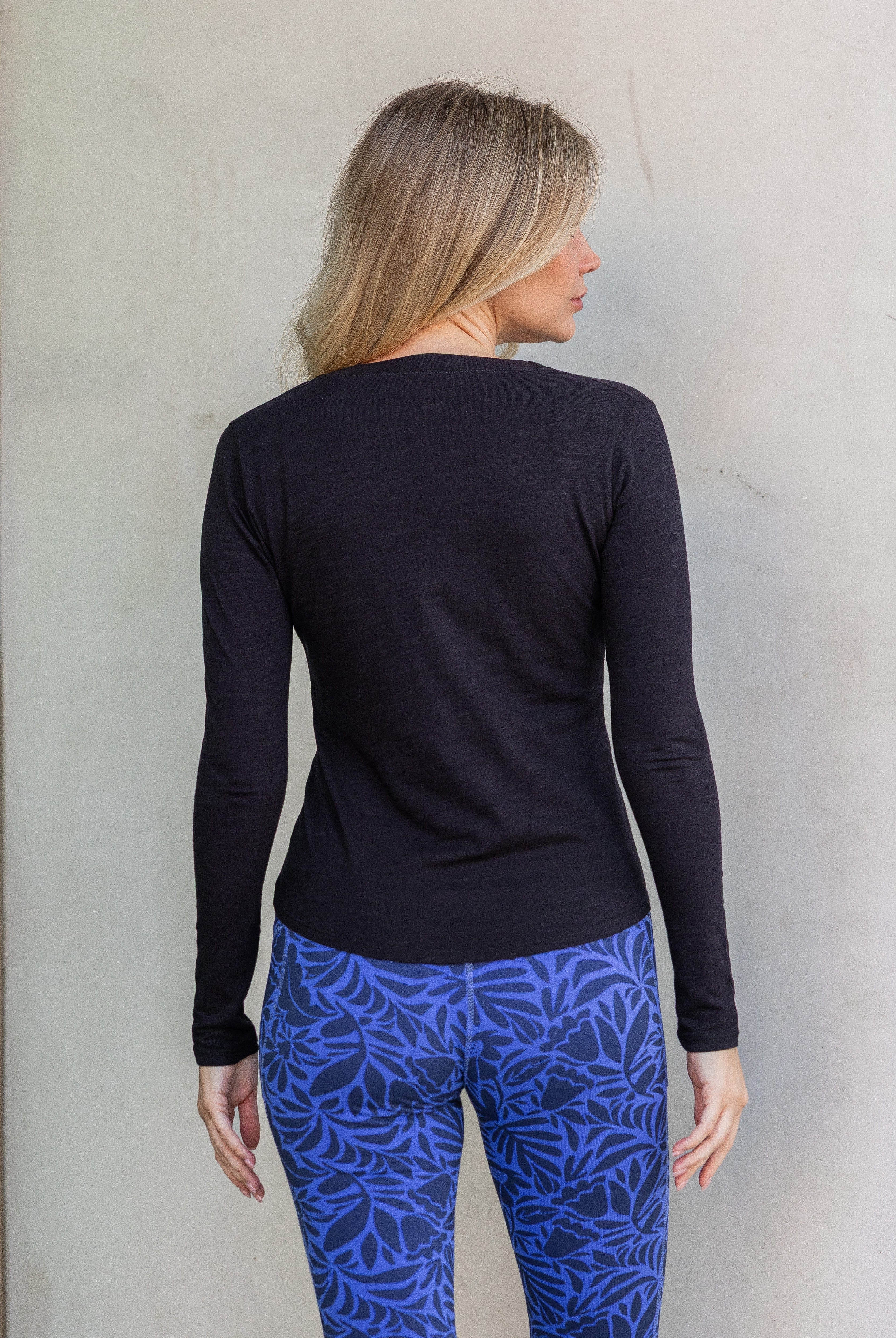Lezat Long Sleeve Monroe Organic Cotton Henley Long Sleeve