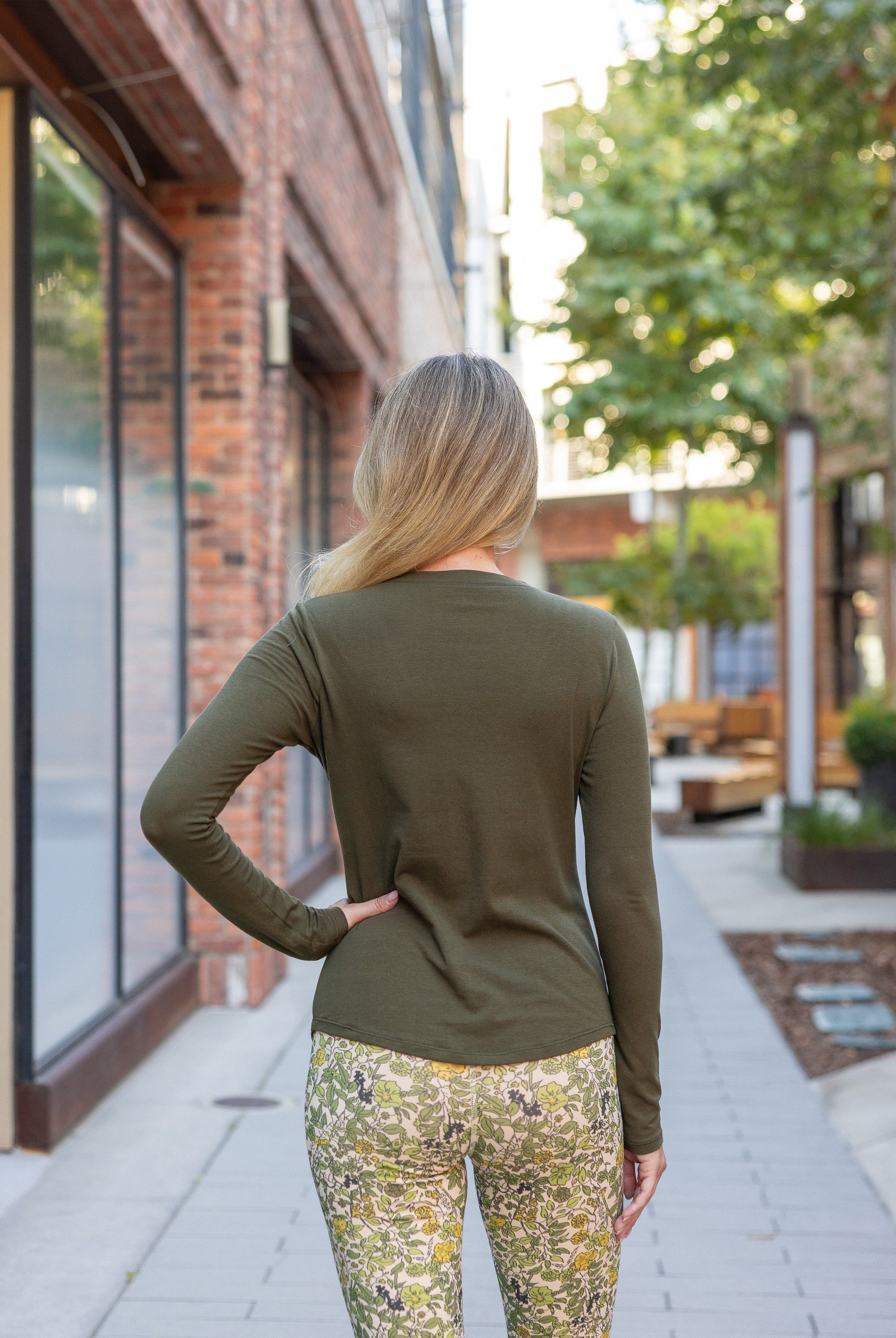 Lezat Long Sleeve Monroe Organic Cotton Henley Long Sleeve