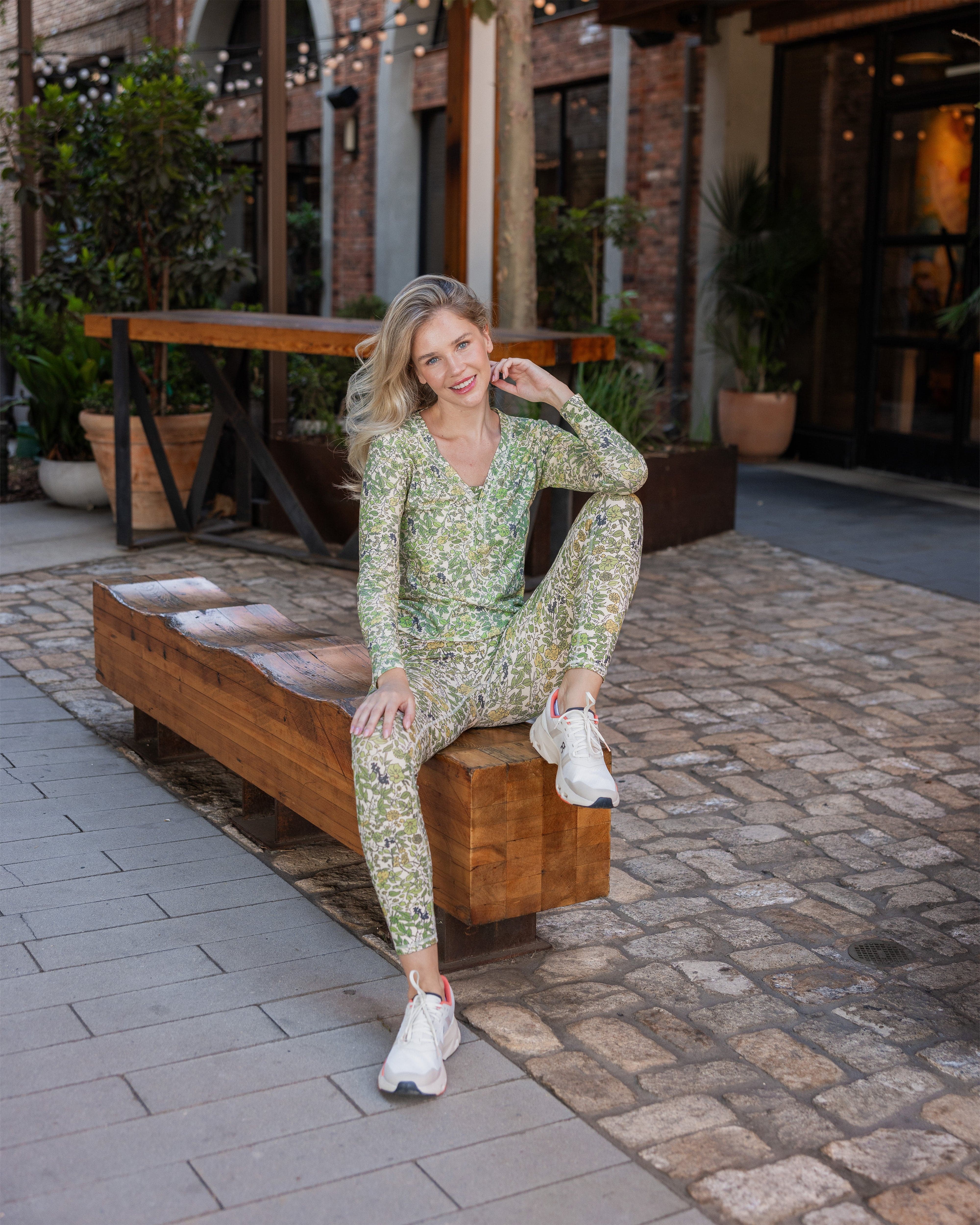 Lezat Long Sleeve Monroe Organic Cotton Henley Long Sleeve