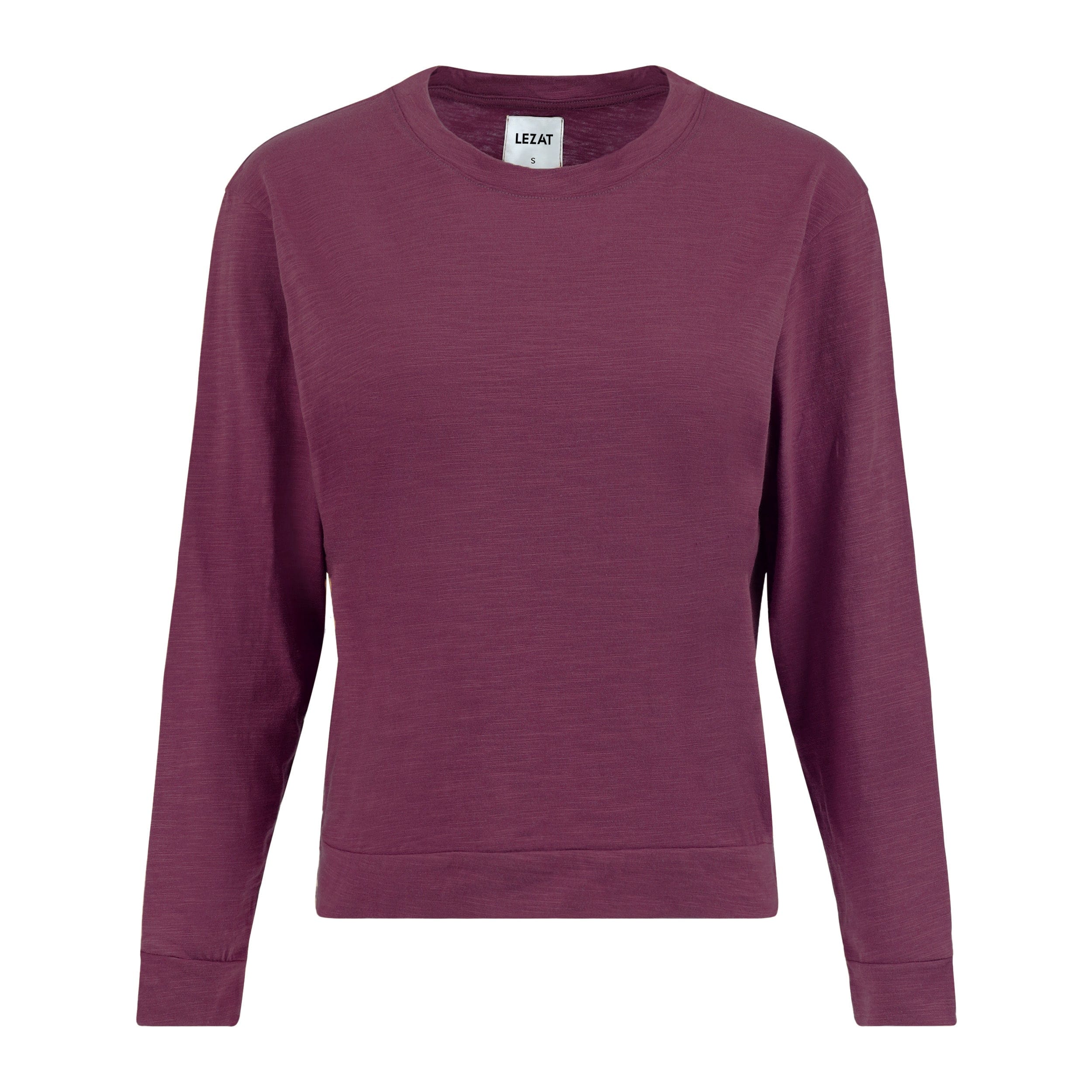 Lezat Pullover Grape / XS Tegan Organic Cotton Long Sleeve Pullover