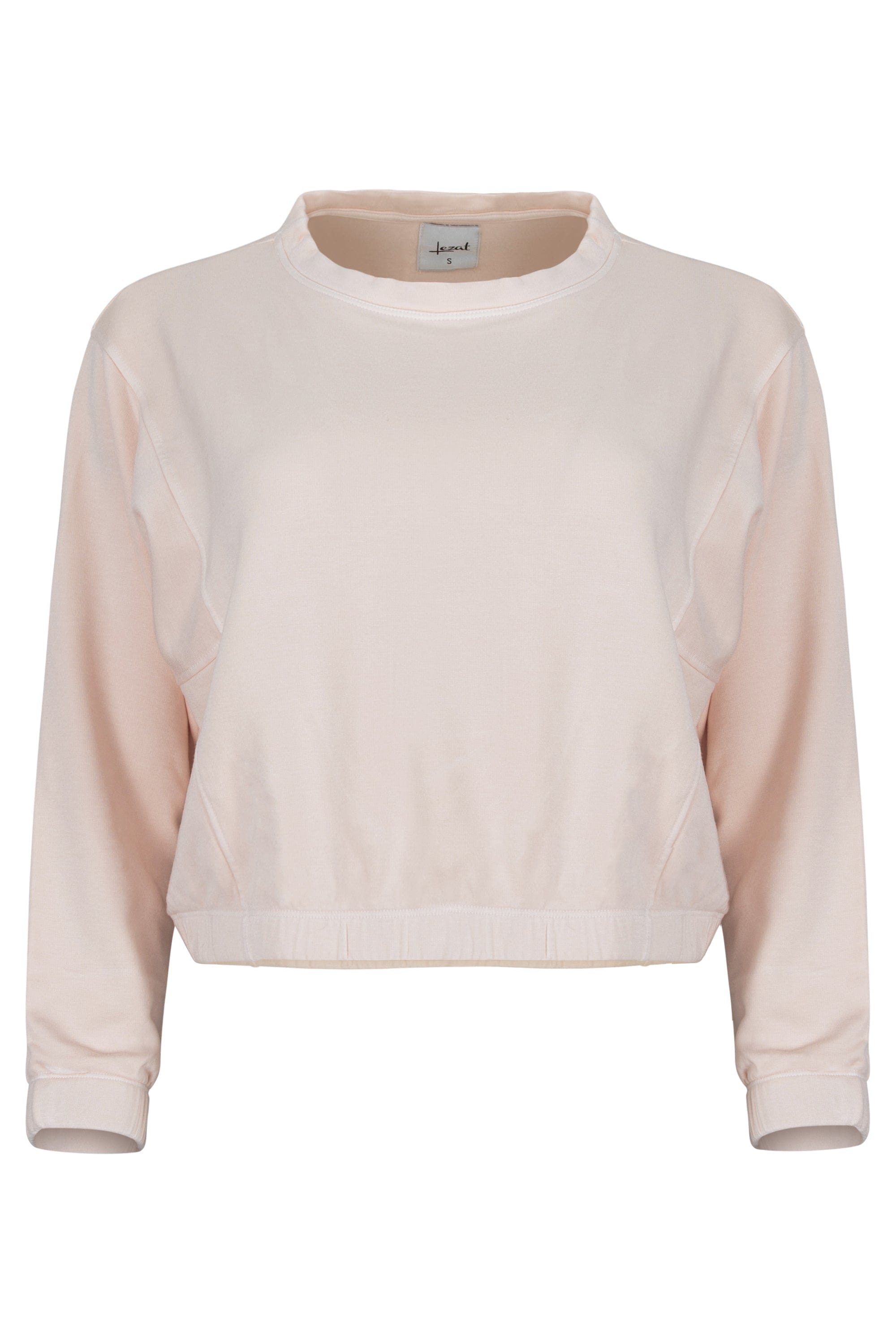 Lezat Pullover Ivy Boxy Cropped Modal Pullover - Rose Quartz