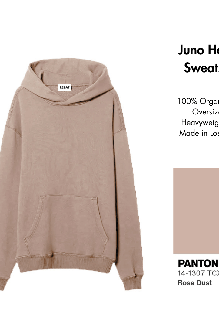 Lezat Pullover Juno Organic Cotton Oversized Heavyweight Hoodie Sweatshirt
