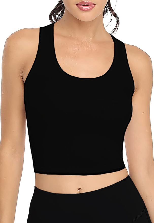 Lezat Tank Elsa Organic Cotton Racerback Tank - Black