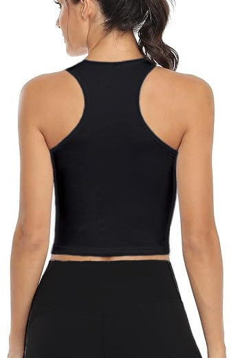 Lezat Tank Elsa Organic Cotton Racerback Tank - Black