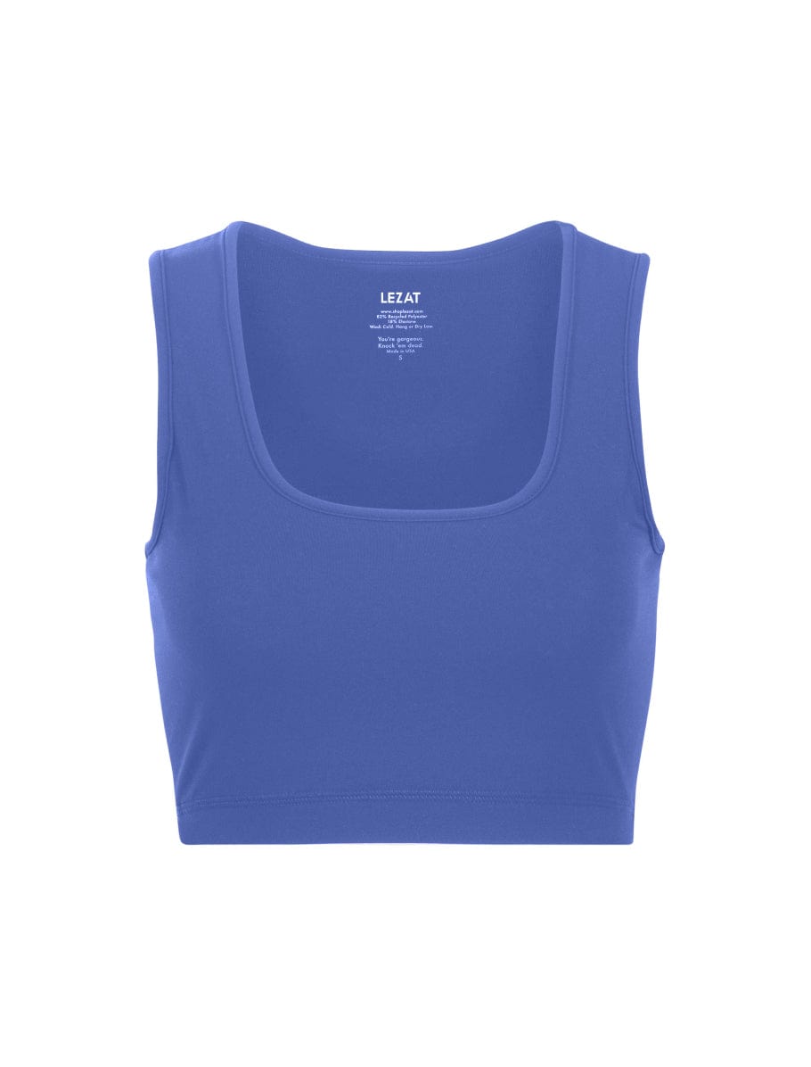 Lezat Top Amparo Blue / XS Sara Organic Cotton Bra Top