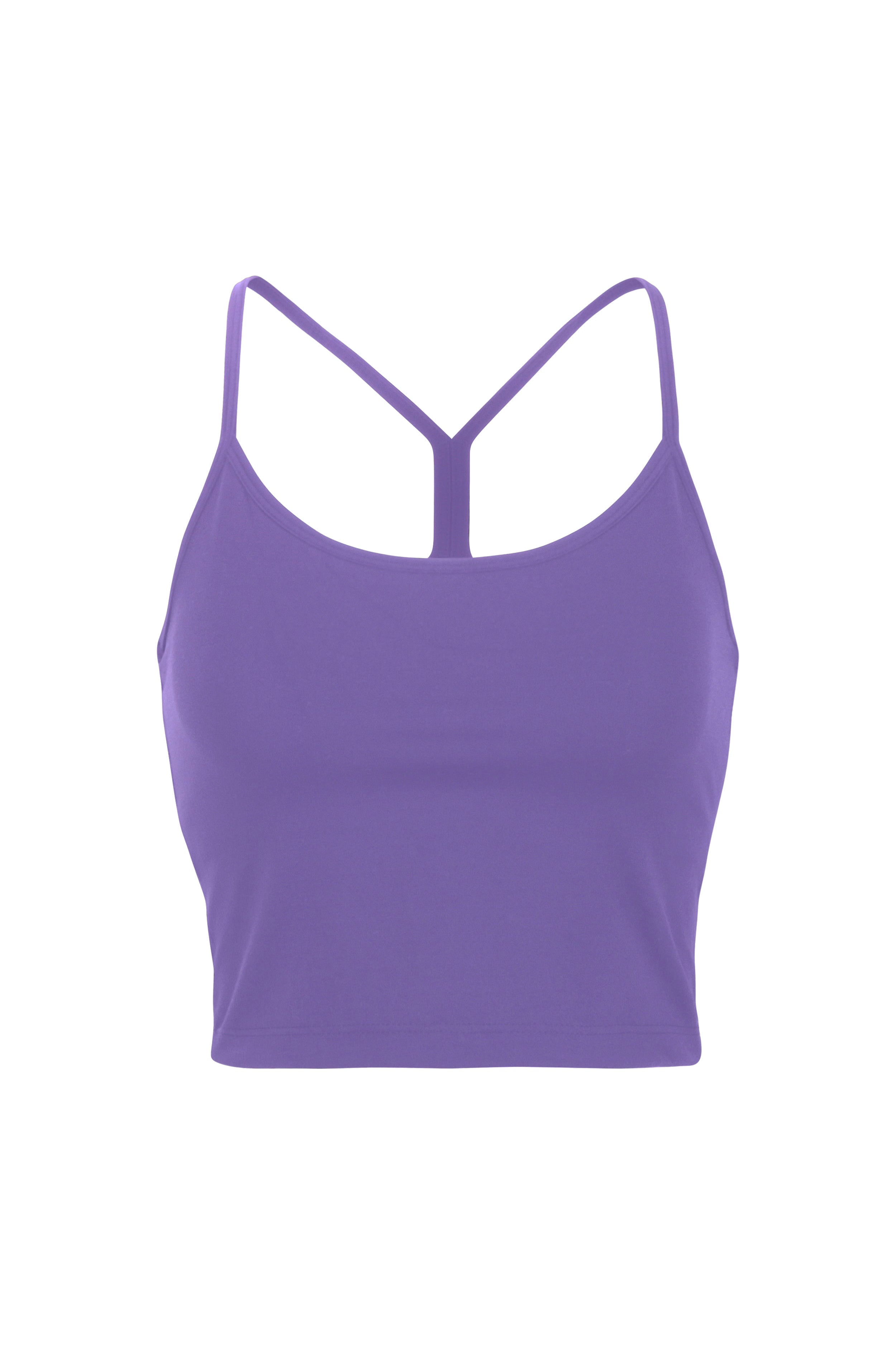 Lezat Top Ultra Violet / XS Lea Organic Cotton Cropped Tank
