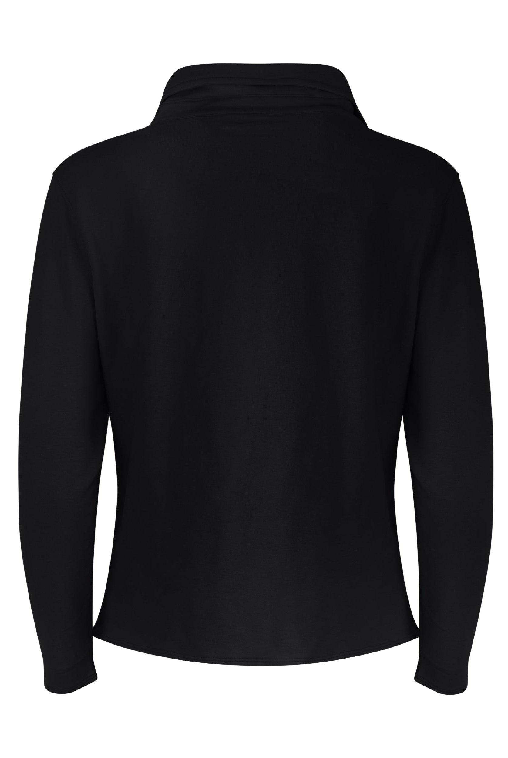 Lezat Dress Khloe Cotton V-Neck Henley - Nero