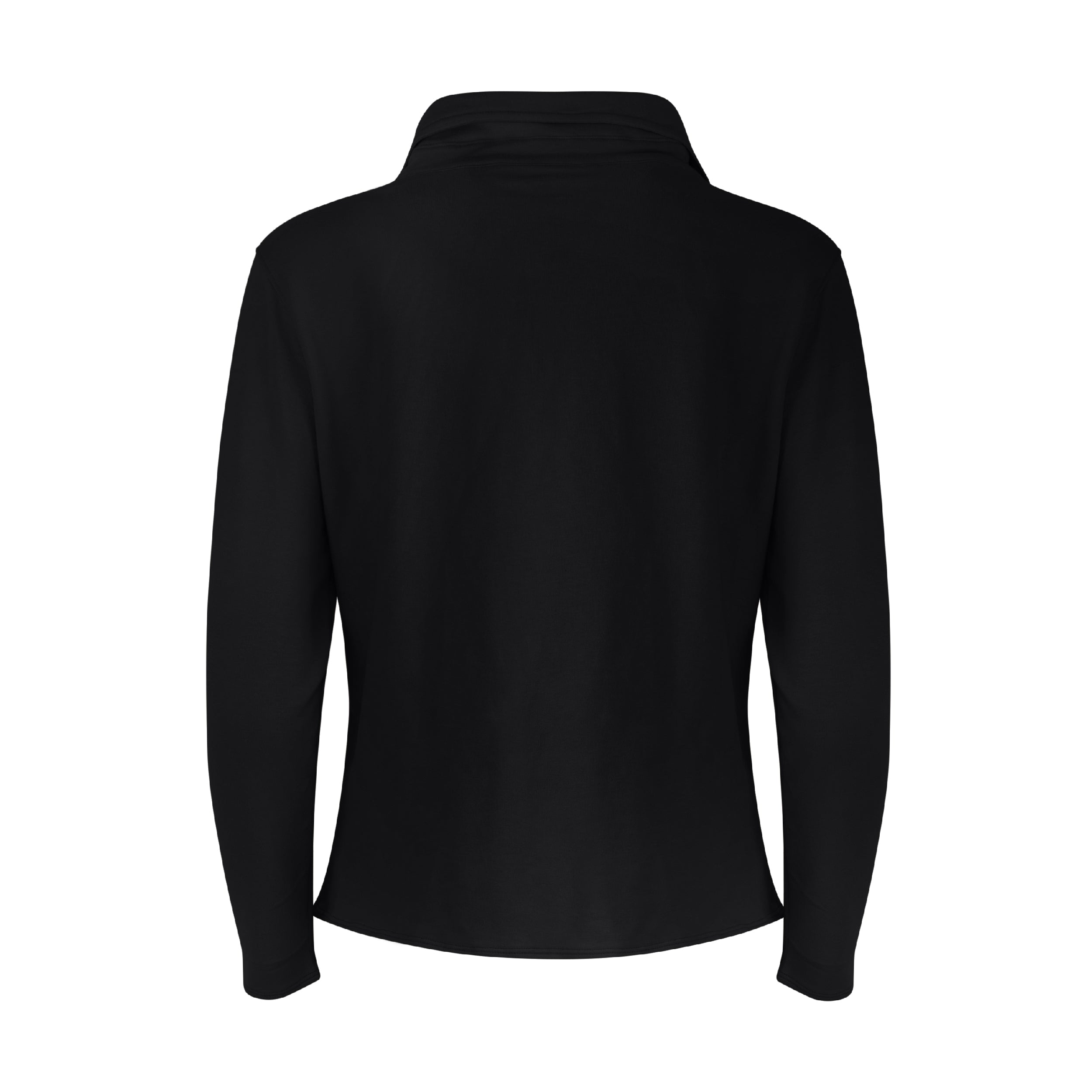 Lezat Dress Khloe Cotton V-Neck Henley - Nero