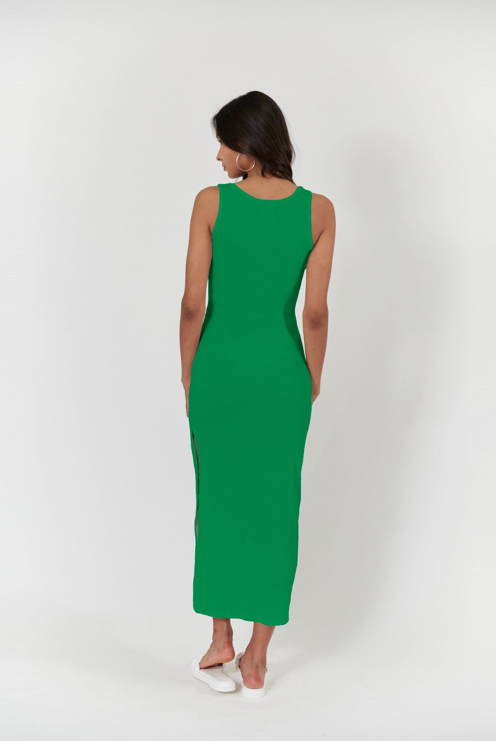 Lezat Dress Krista Twist Dress - Kelly Green