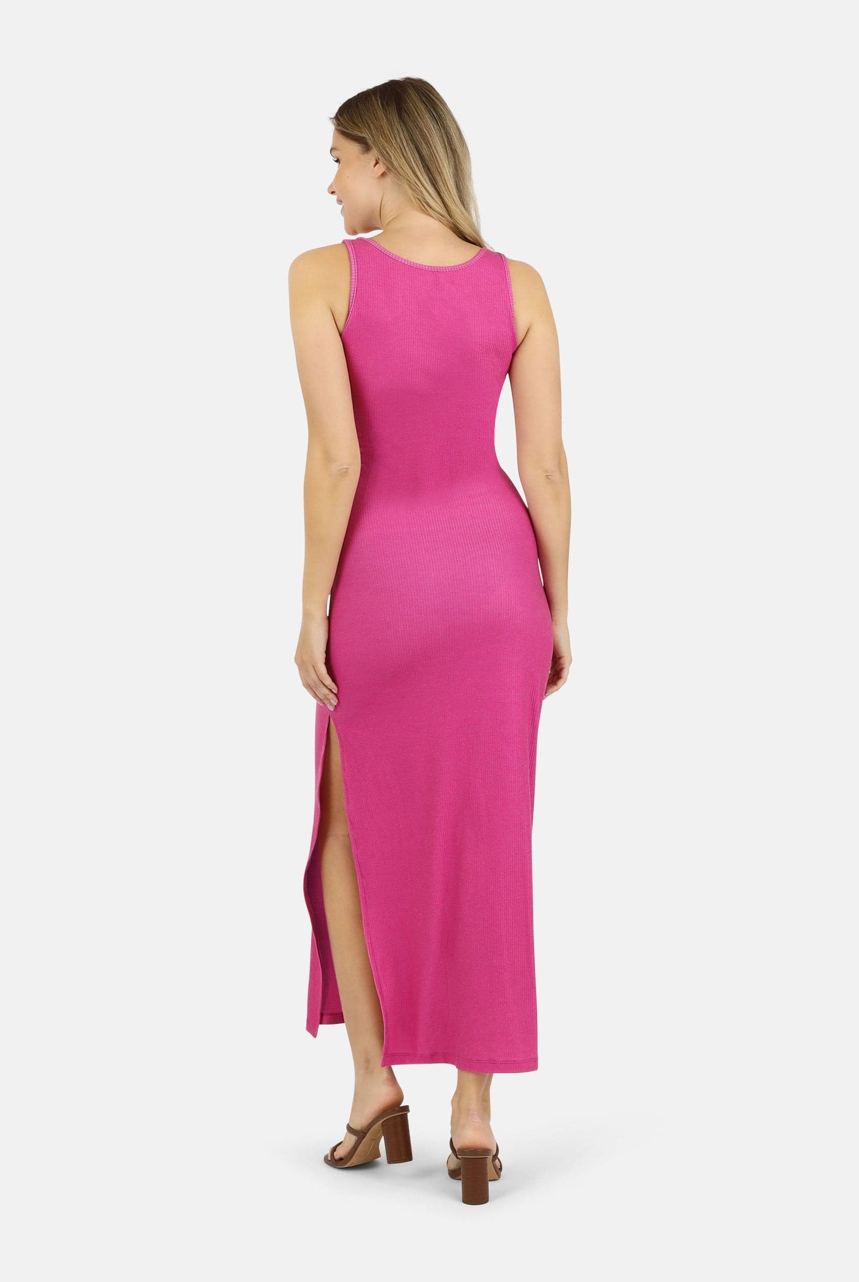 Lezat Dress Krista Twist Dress - Pink Aster