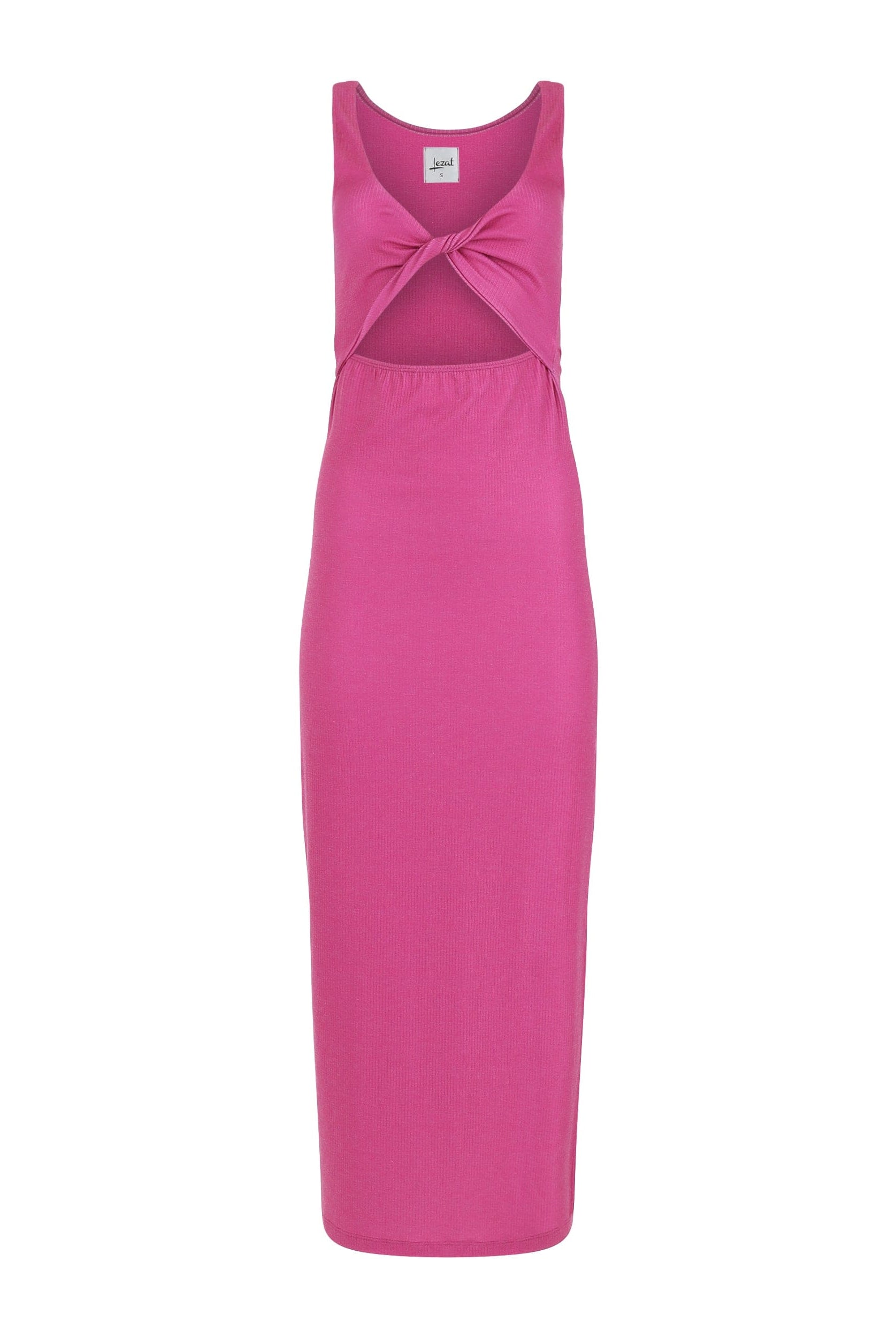 Lezat Dress Krista Twist Dress - Pink Aster